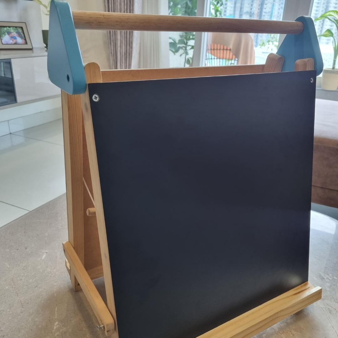 3-in-1 Wooden Tabletop Easel with Blackboard, Whiteboard, nesta toys, art and craft for kids,