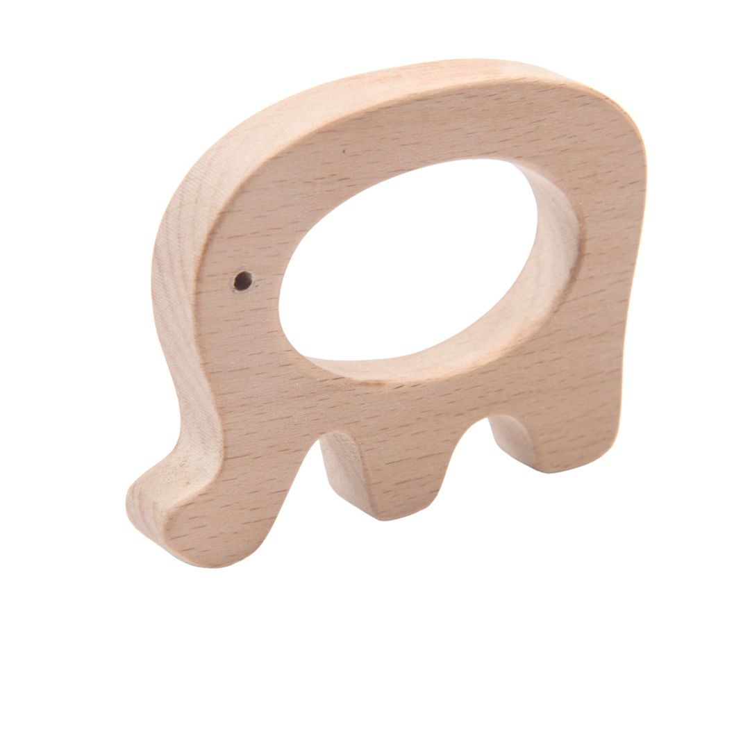 Wooden Elephant Teether (Beech Wood)