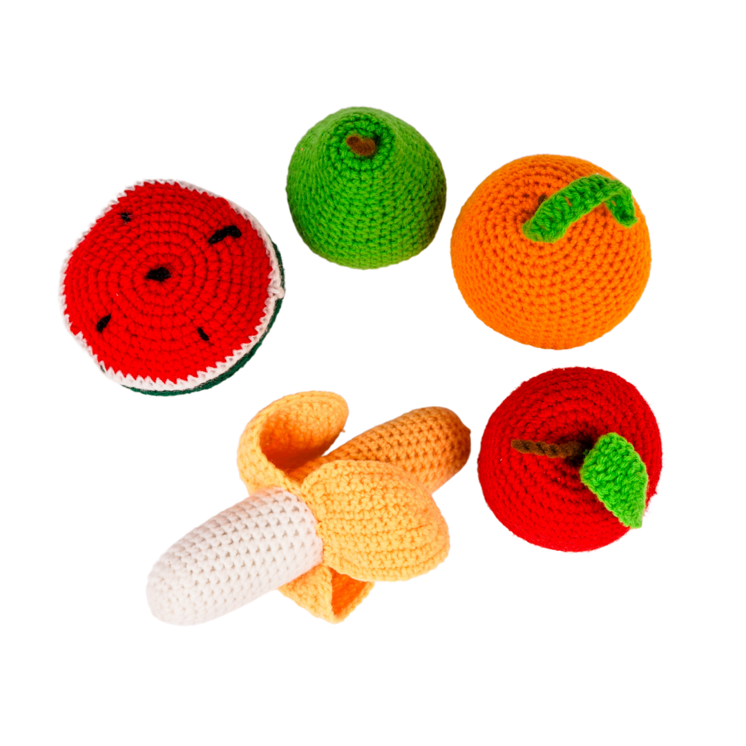 Crochet Fruits & Vegetable Toys, Play Food for Kids, baby toys, kitchen toys, crochet toys, nesta toys, montessori toys, pretend play toys, play Food, play Fruits