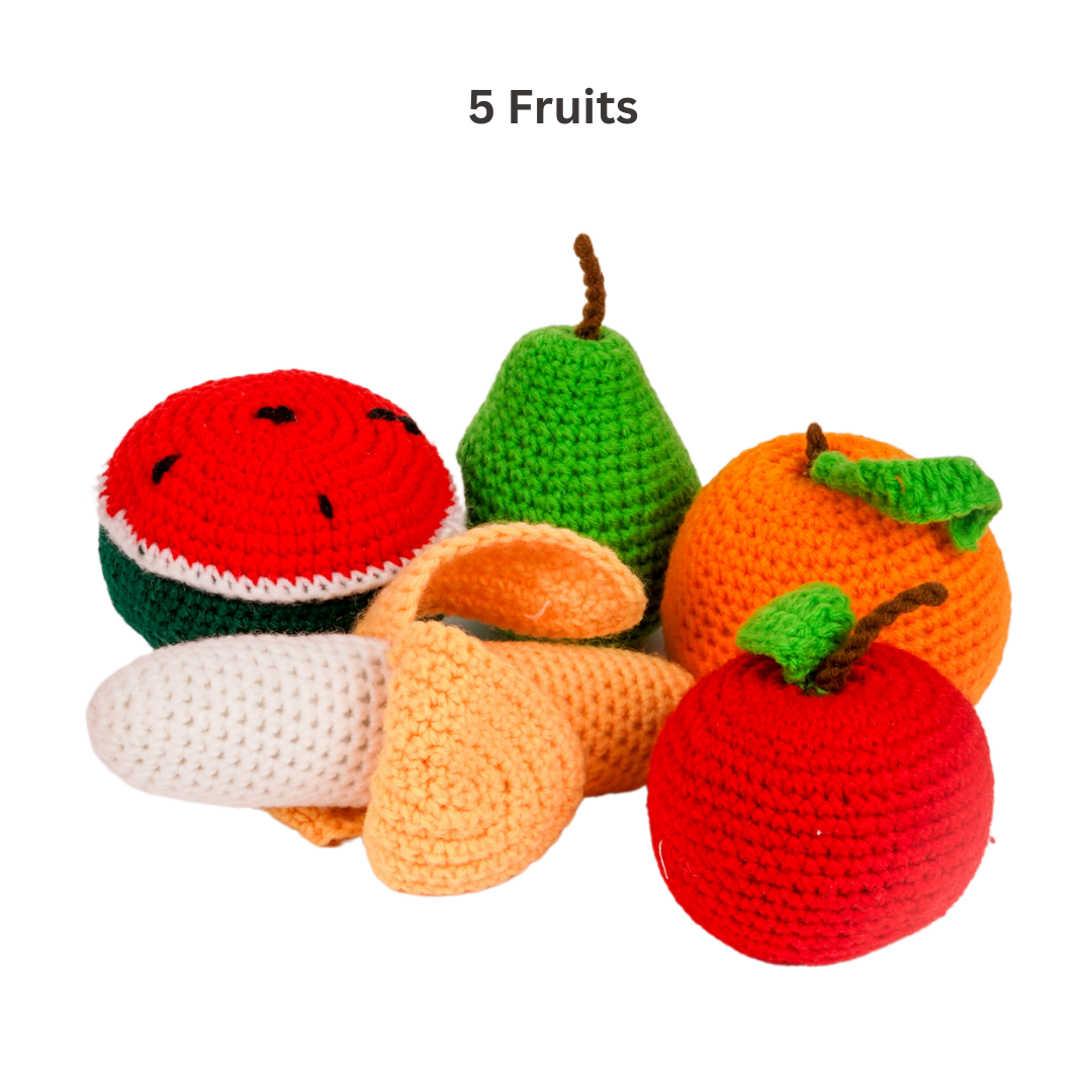 Crochet Fruits & Vegetable Toys, Play Food for Kids, baby toys, kitchen toys, crochet toys, nesta toys