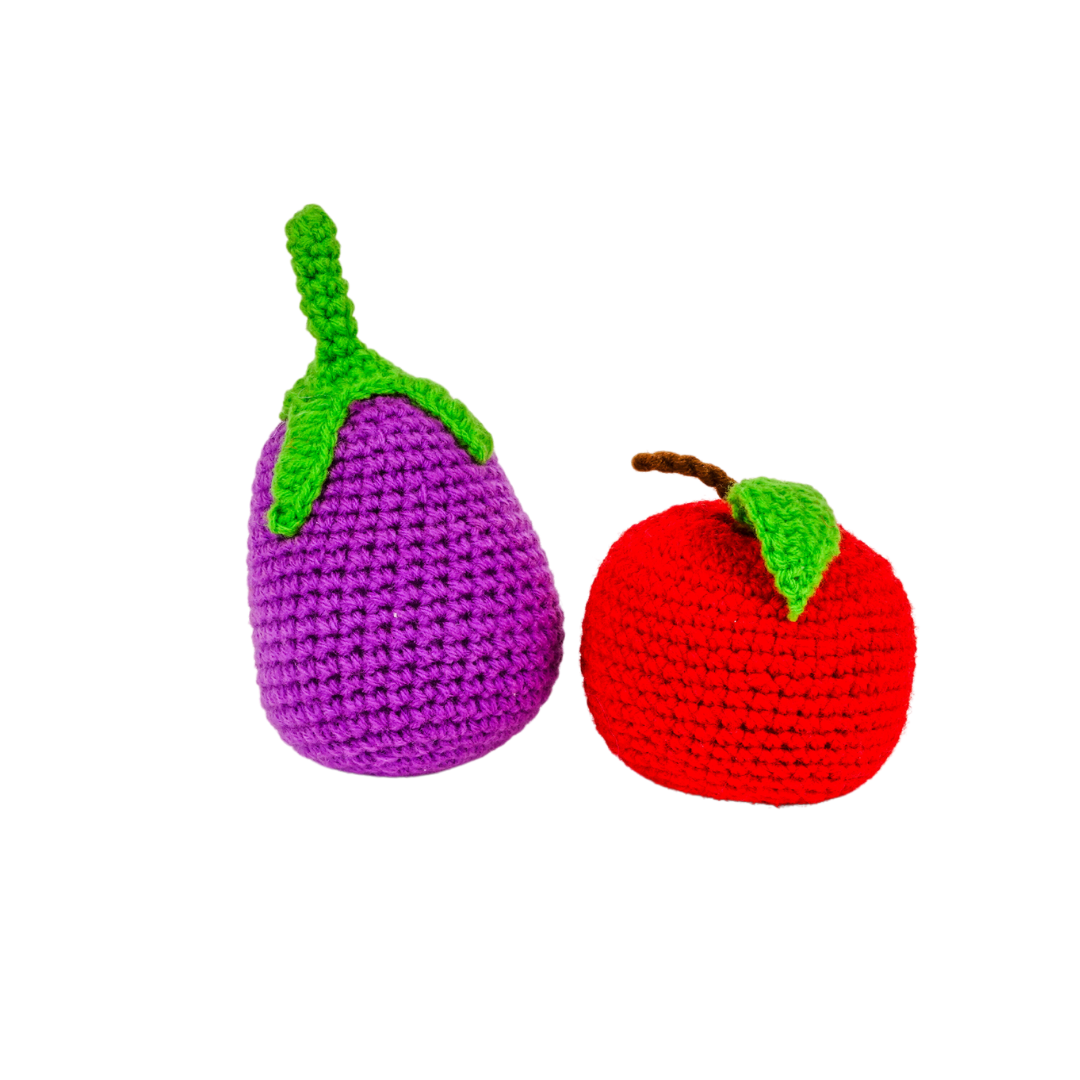 Crochet Fruits & Vegetable Toys, Play Food for Kids, baby toys, kitchen toys, crochet toys, nesta toys