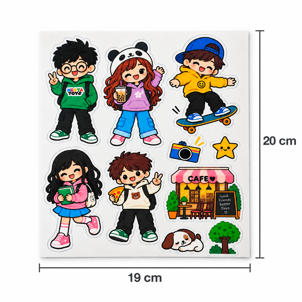 DIY Doodle Tote Bag for Kids - Iron-On Sticker Craft Kit