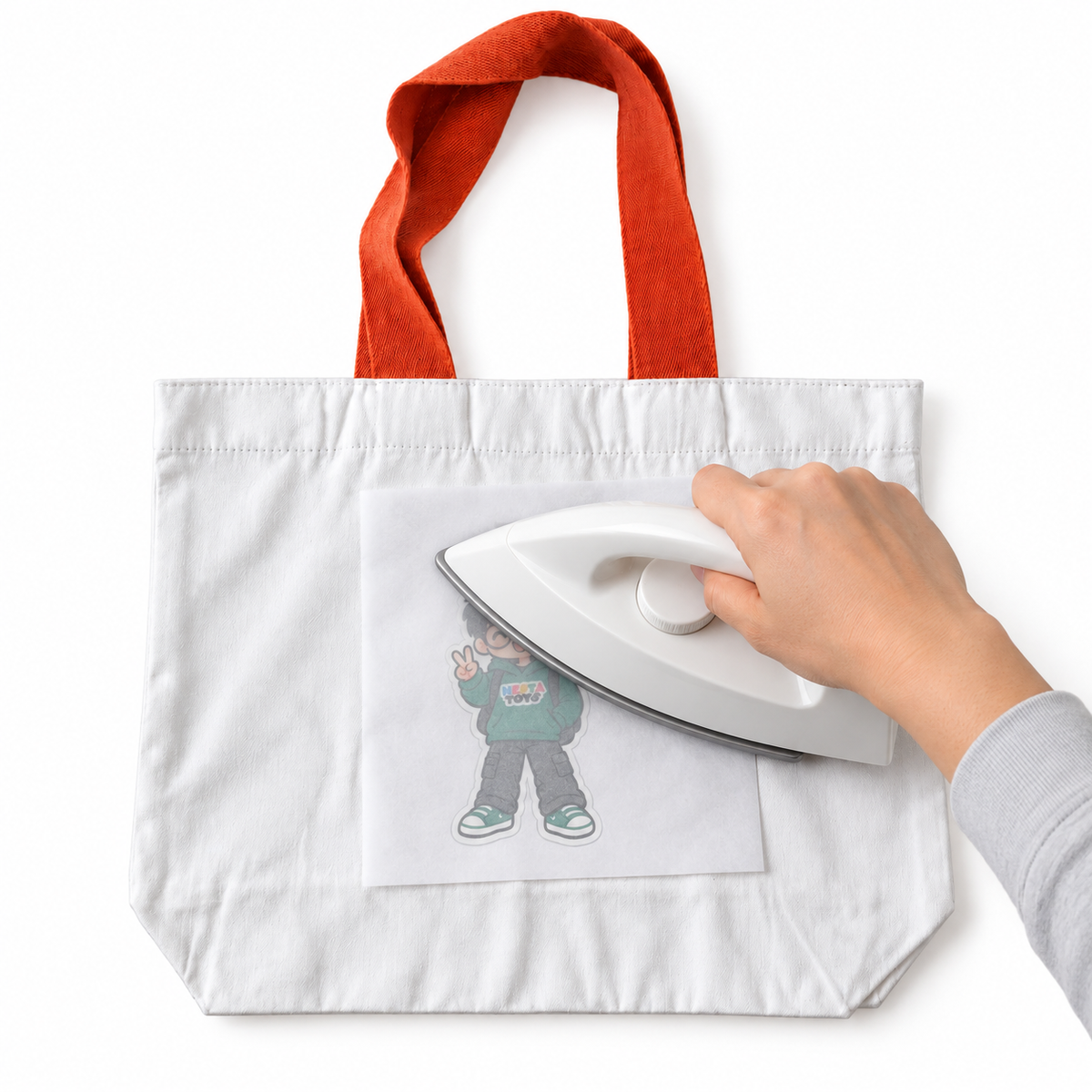 DIY Doodle Tote Bag for Kids - Iron-On Sticker Craft Kit
