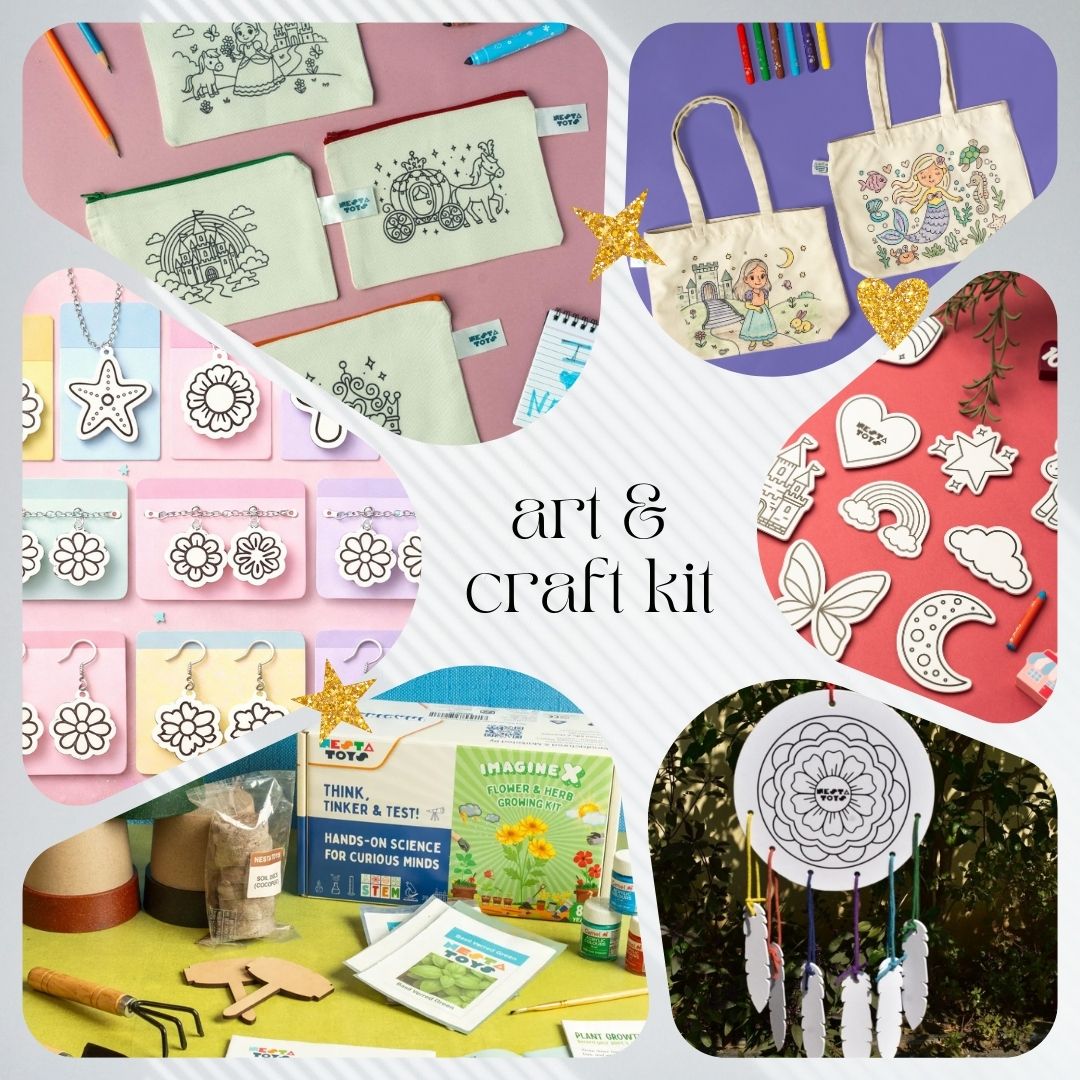 Creative Explorer Monthly DIY Art & Craft Kit for Kids (6 Kits | 6 Months)