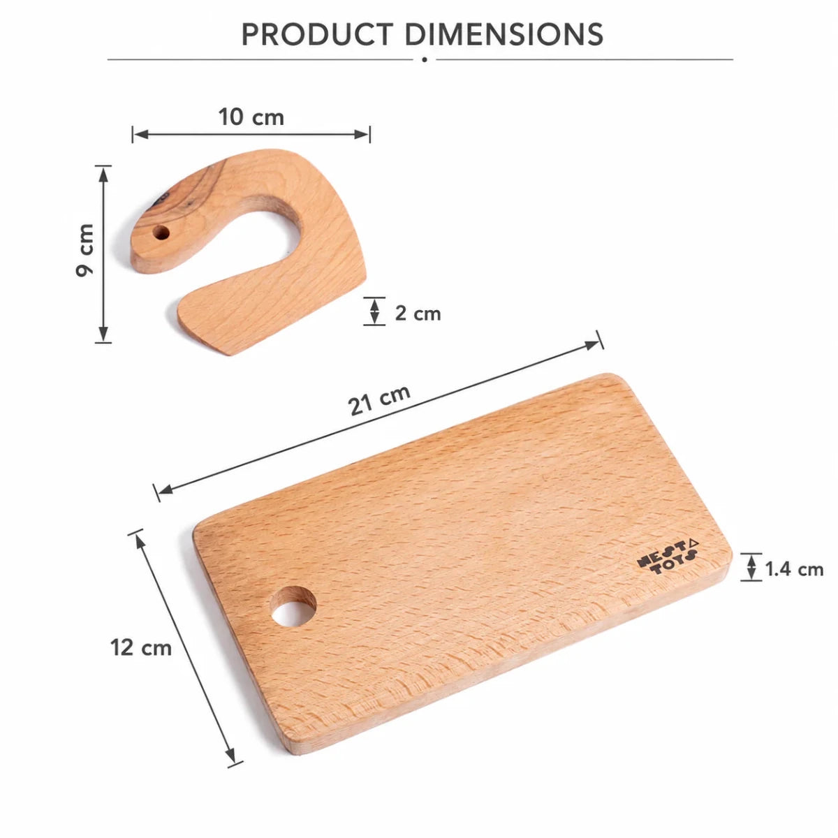 Montessori Chopping Board & Knife | Safe Cutting Tool for Kids - NESTA TOYS