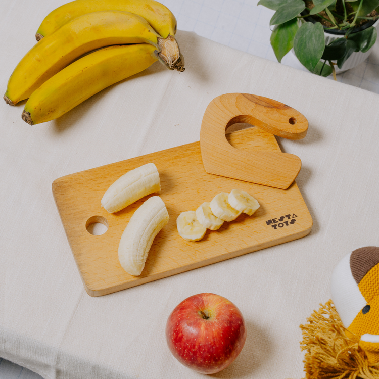 Montessori Chopping Board & Knife | Safe Cutting Tool for Kids - nestatoys