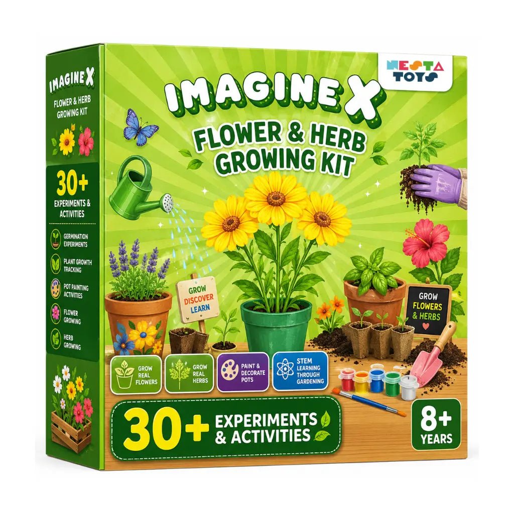 Gardening Kit - Flower & Herb Growing STEM Kit - NESTA TOYS