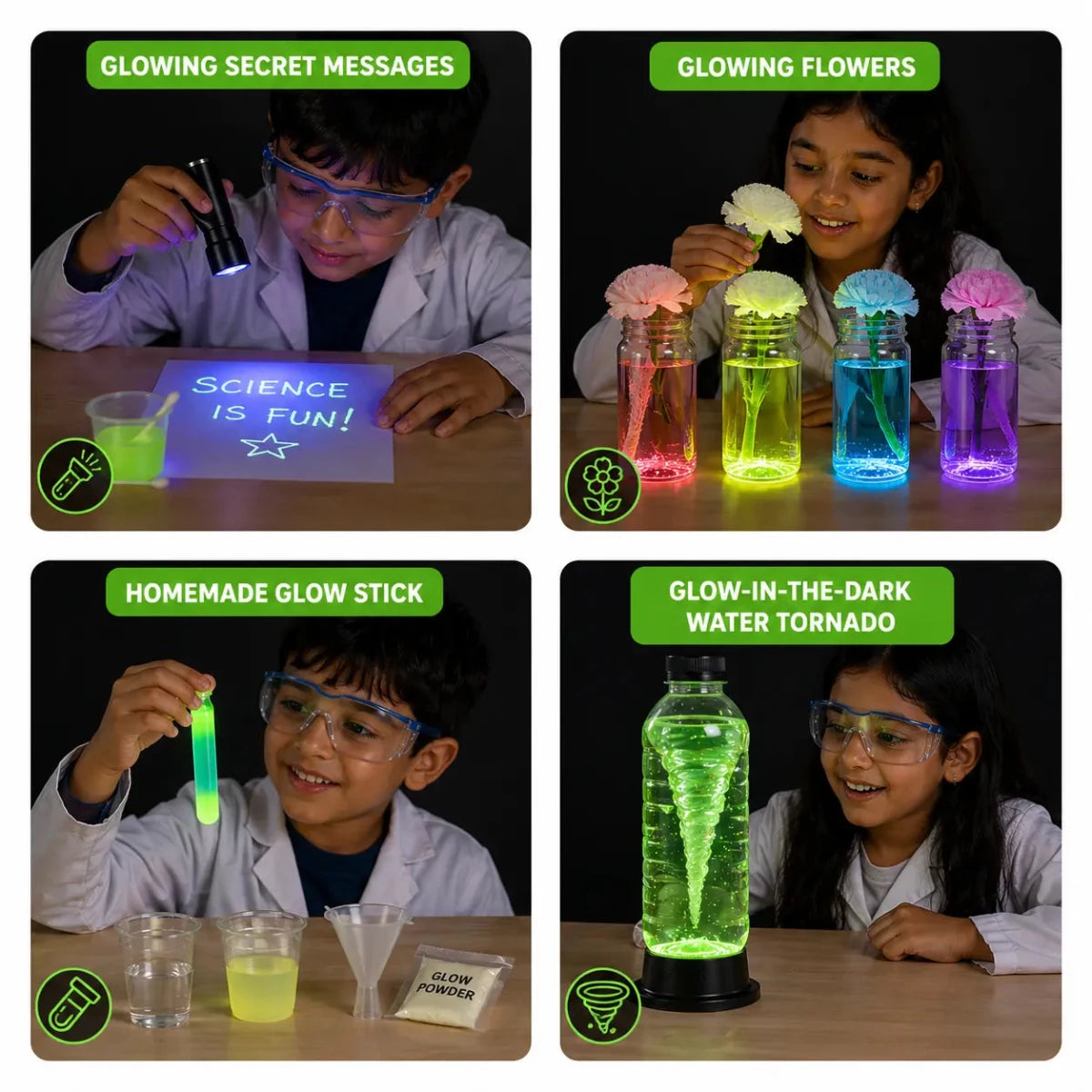Glow in The Dark Lab Kit - NESTA TOYS