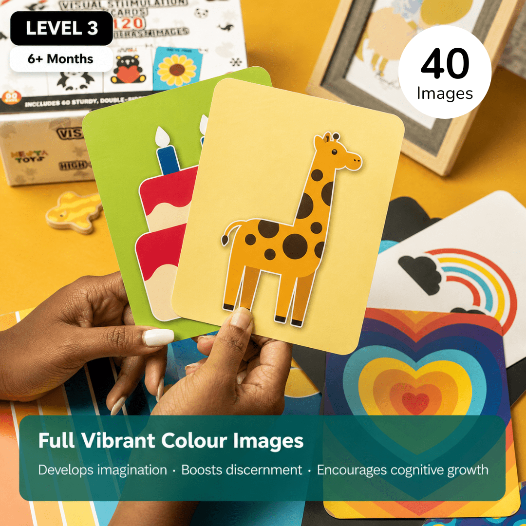 Visual Stimulation Learning Activity Card for Babies - NESTA TOYS