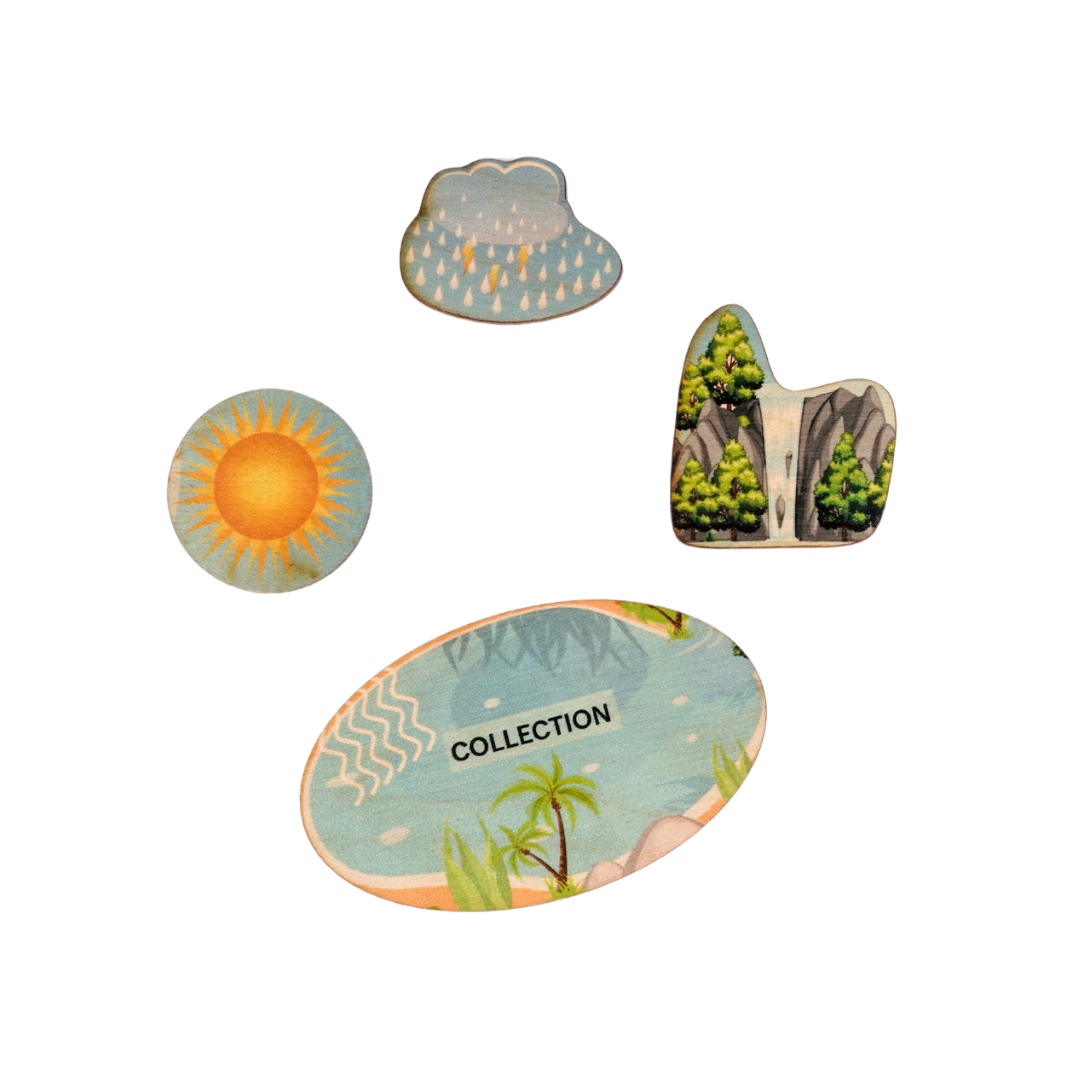 NESTA TOYS - Montessori Wooden Water Cycle Puzzle | Educational STEM Learning Toy - nestatoys