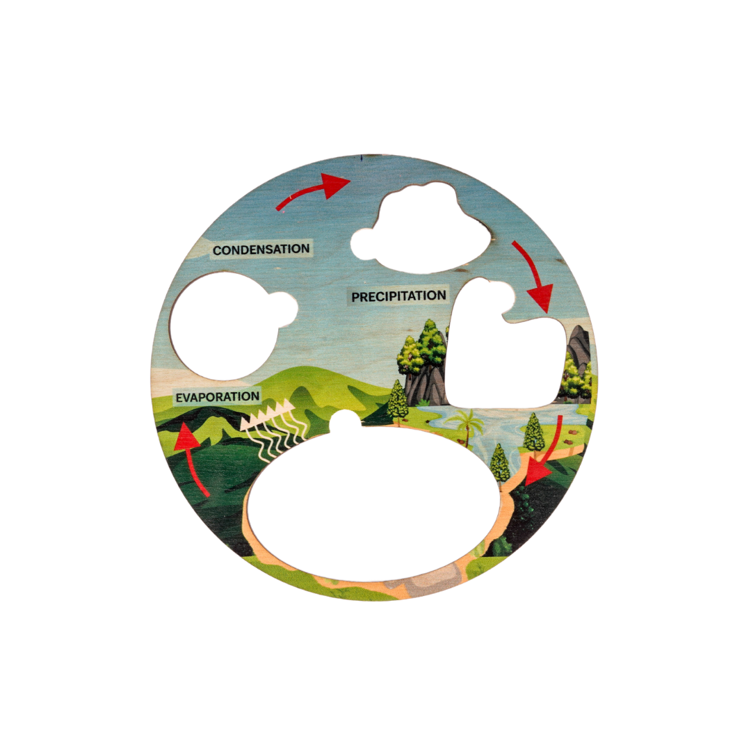 NESTA TOYS - Montessori Wooden Water Cycle Puzzle | Educational STEM Learning Toy - nestatoys