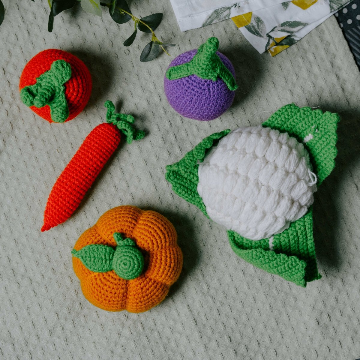 Crochet Vegetable Toys | Play Food for Kids - NESTA TOYS