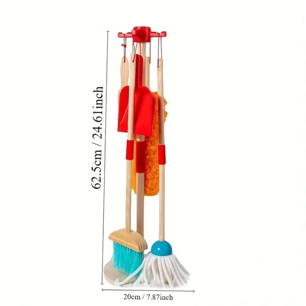 Wooden Cleaning Set Toy (6 Pcs) - NESTA TOYS