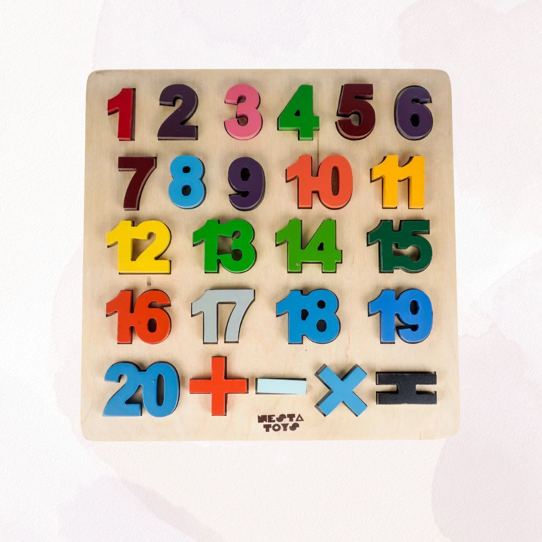 NESTA TOYS - Wooden Number Puzzle Toys