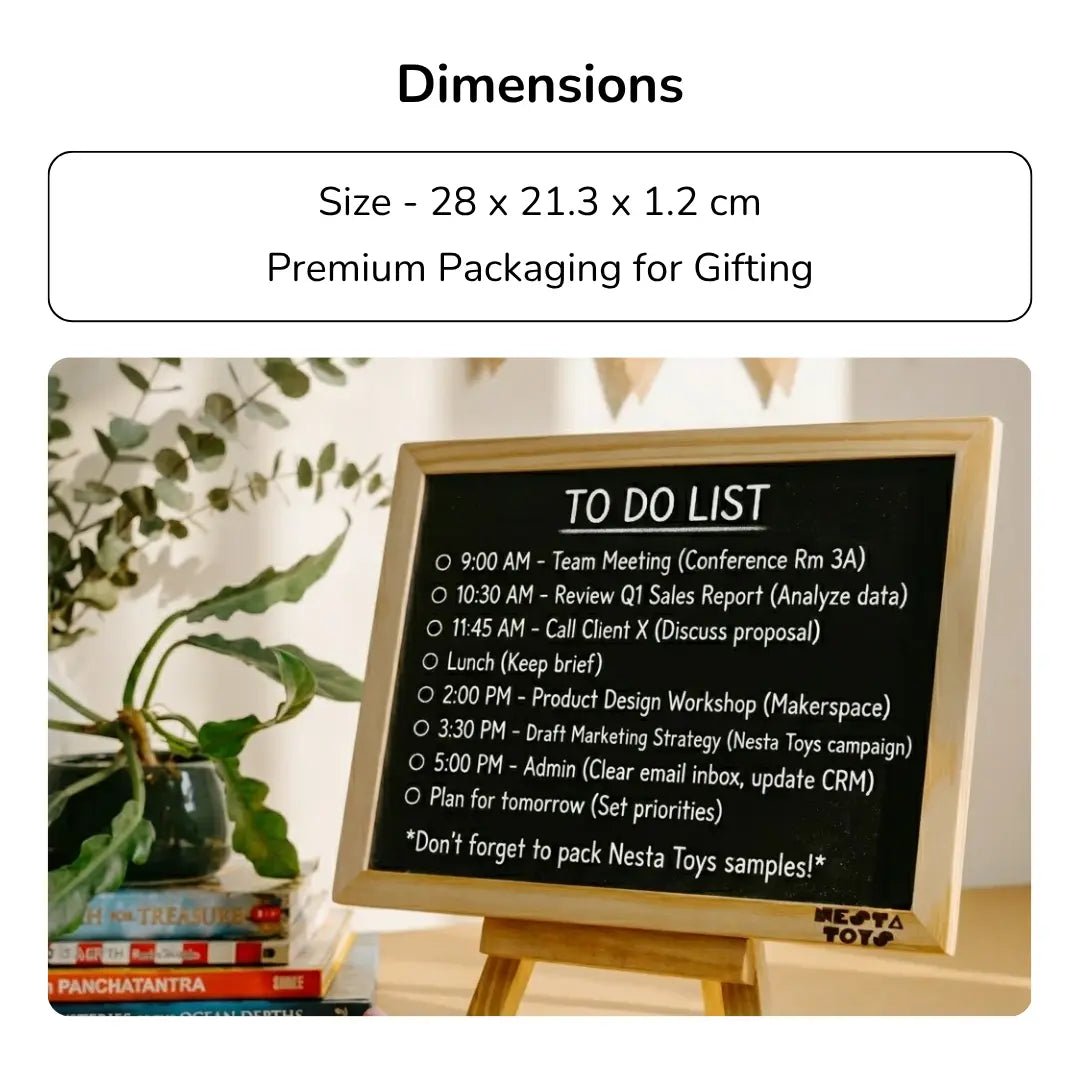 Double Sided Blackboard Slate | Pre - writing Toys for Kids - NESTA TOYS