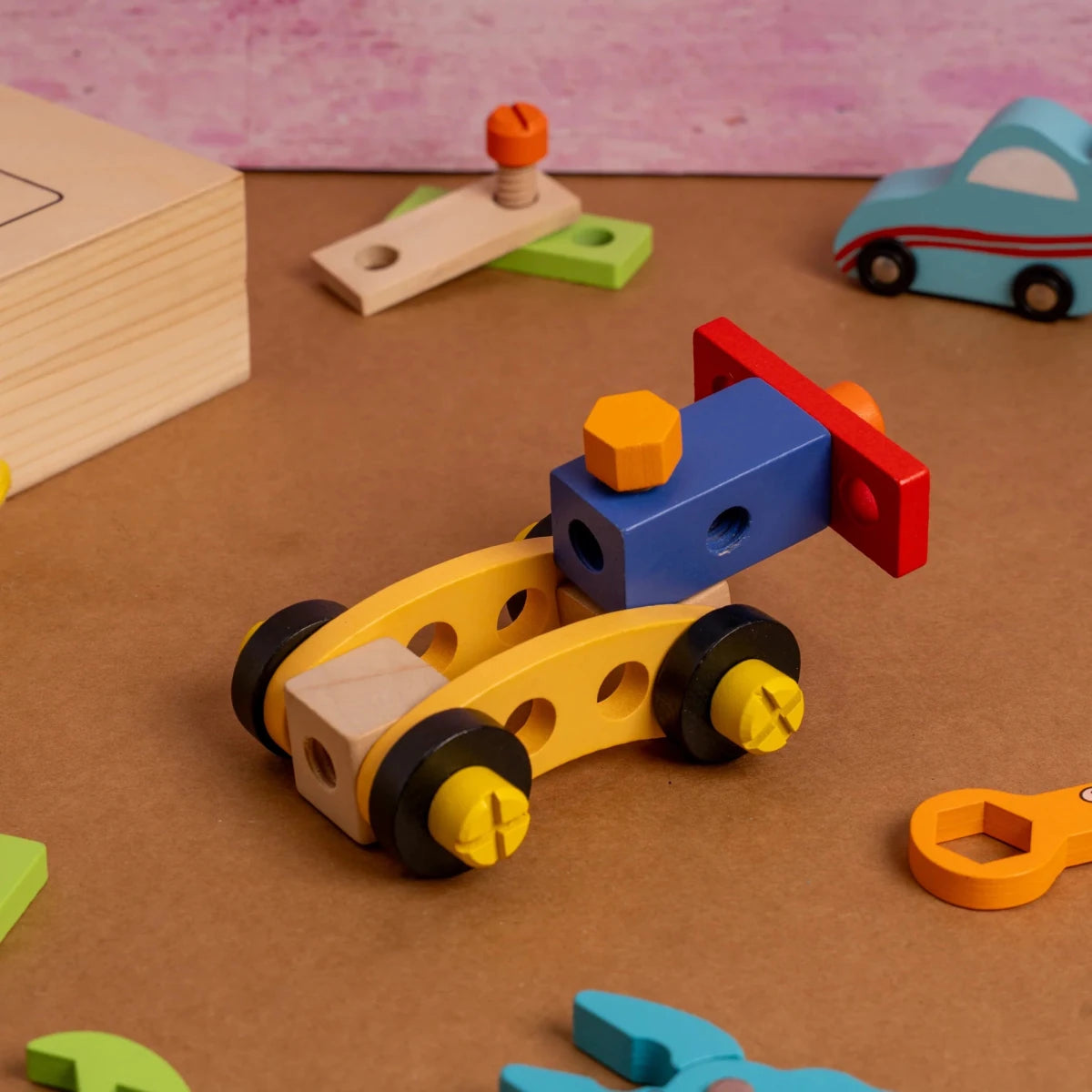 Wooden Tool Kit Toy with Tool Box (40 Pcs) - NESTA TOYS