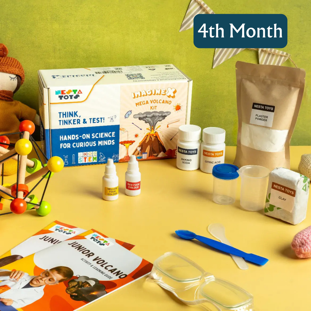 NESTA TOYS - volcano kit, science kit kids, diy science toy, volcano experiment, stem toy, learning toy, educational toy, activity kit, chemistry toy, nesta toys, science project kit, kids experiment kit, fun science toy, stem kit kids, volcano 