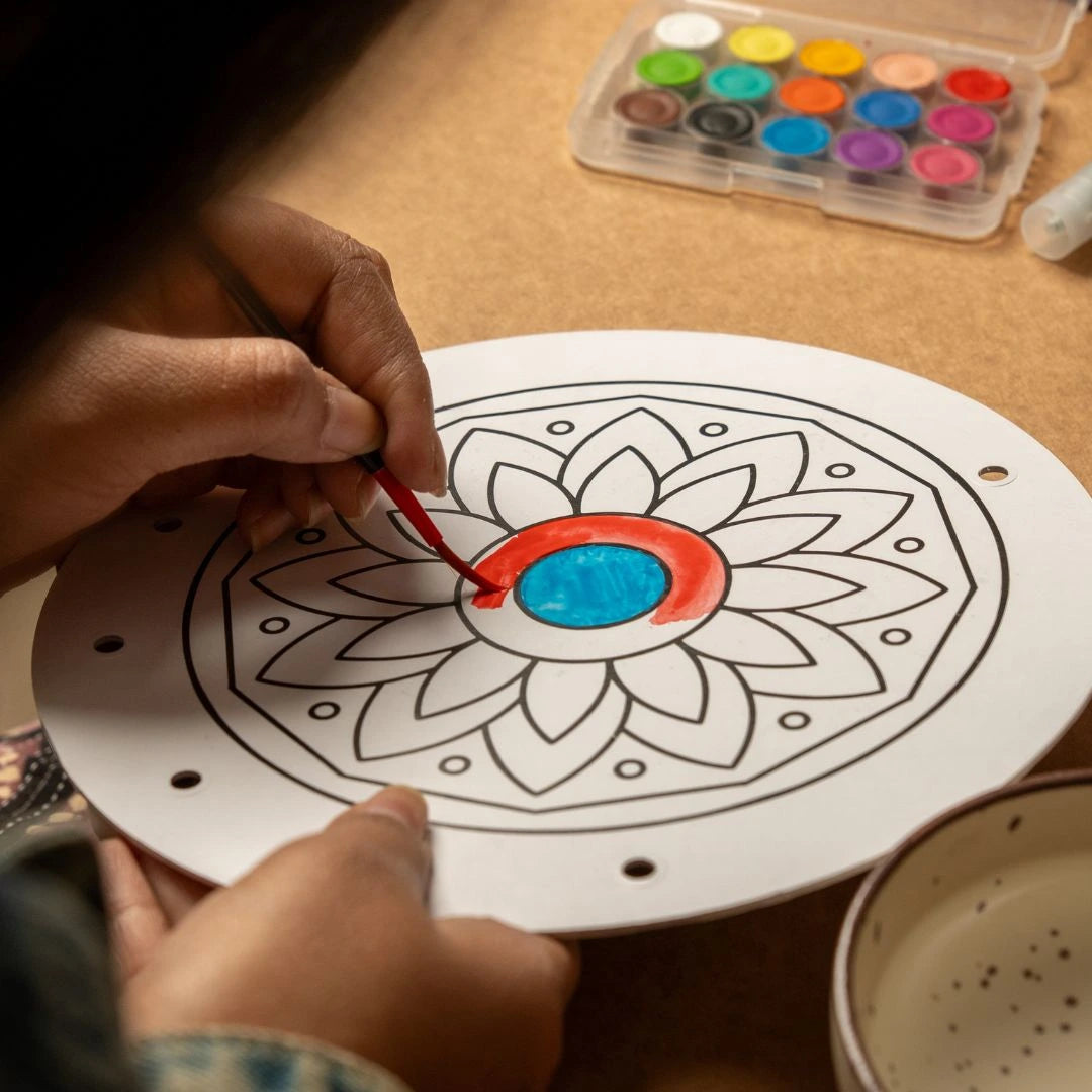 NESTA TOYS -Mandala dream catcher activity for kids promoting mindfulness and relaxation