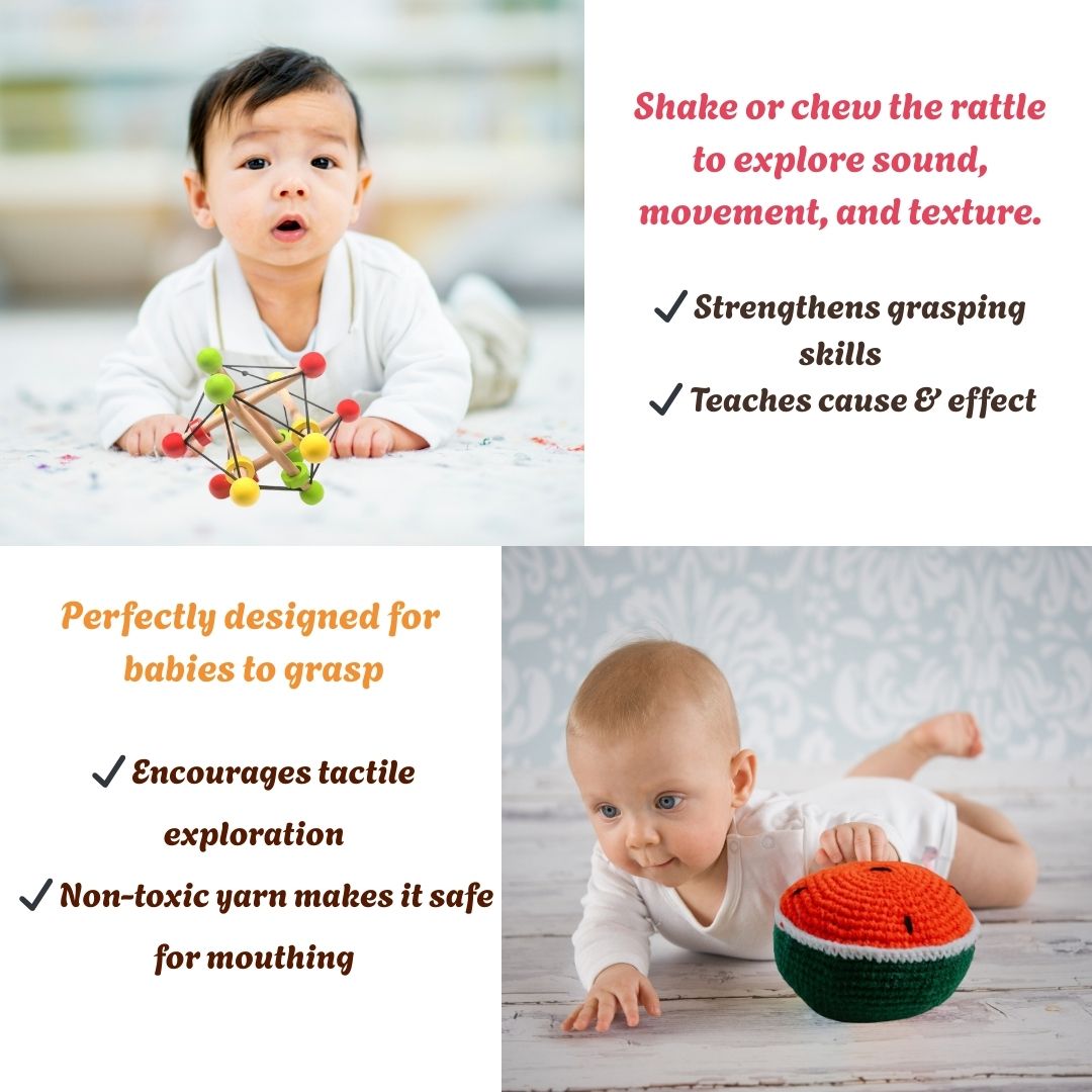 Sensory Explorer Play Kit for 3 - 6 Months Babies (Level 2) - NESTA TOYS