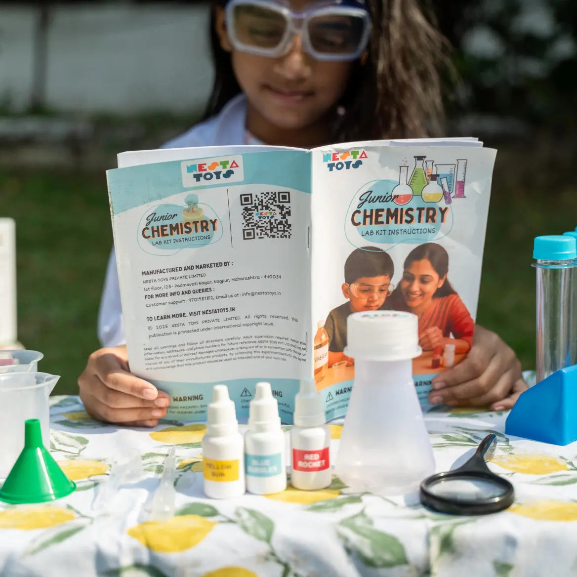 NESTA TOYS Junior Chemistry Lab Kit - Safe & Fun Science Experiments for Kids