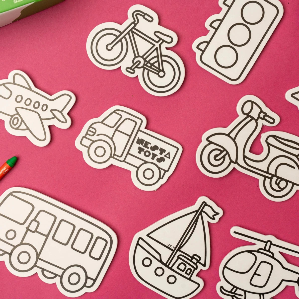DIY Fridge Magnet - Vehicles - NESTA TOYS