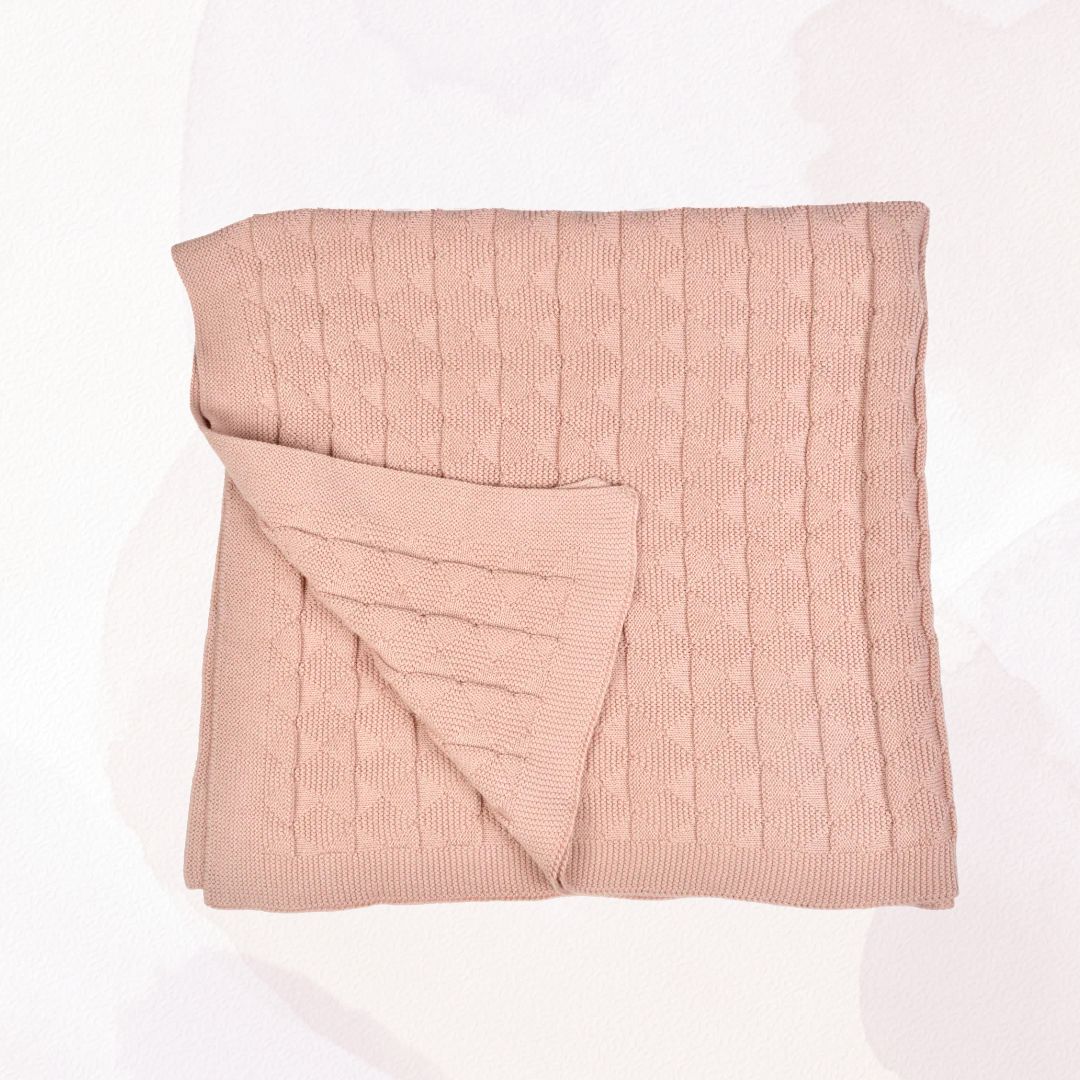 NESTA TOYS –Knitted Cotton Baby Swaddle (80x100 cm) | Perfect for Baby’s Comfort