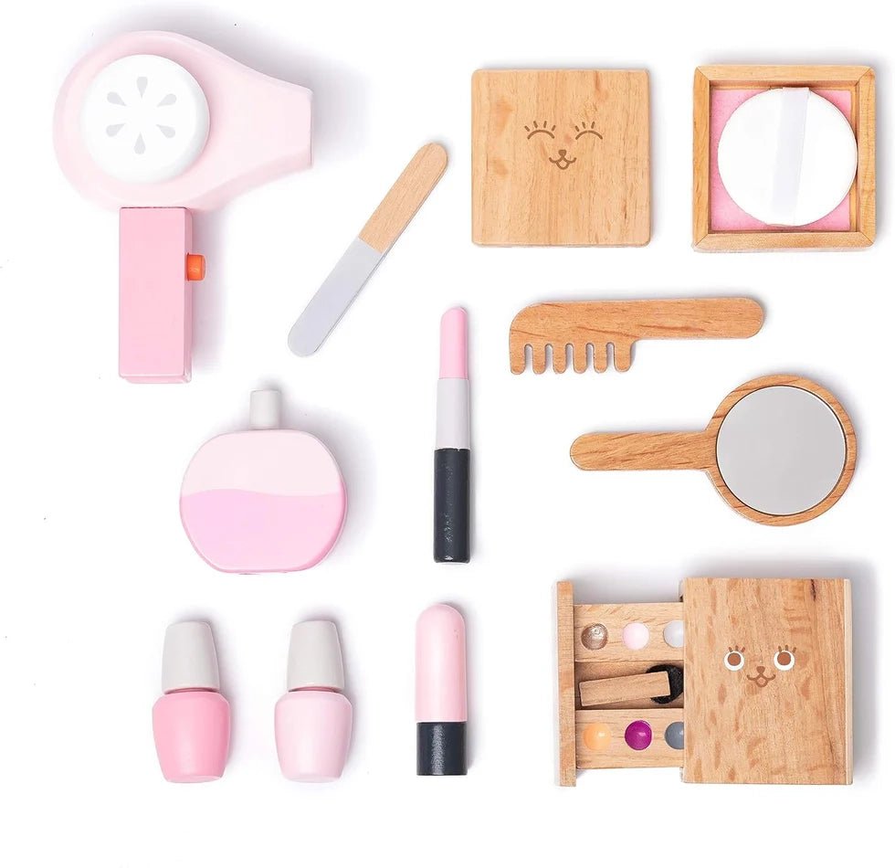 Wooden Makeup Set Toy (12 Pcs) - NESTA TOYS