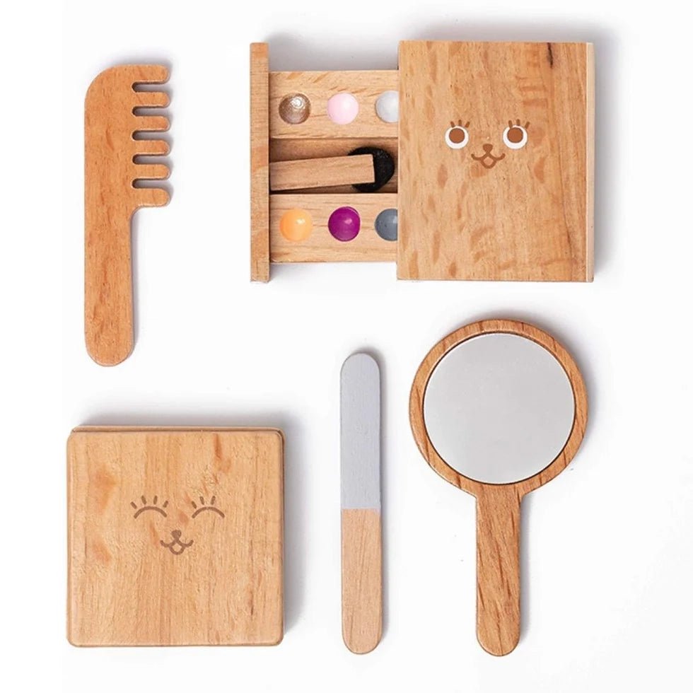 Wooden Makeup Set Toy (12 Pcs) - NESTA TOYS