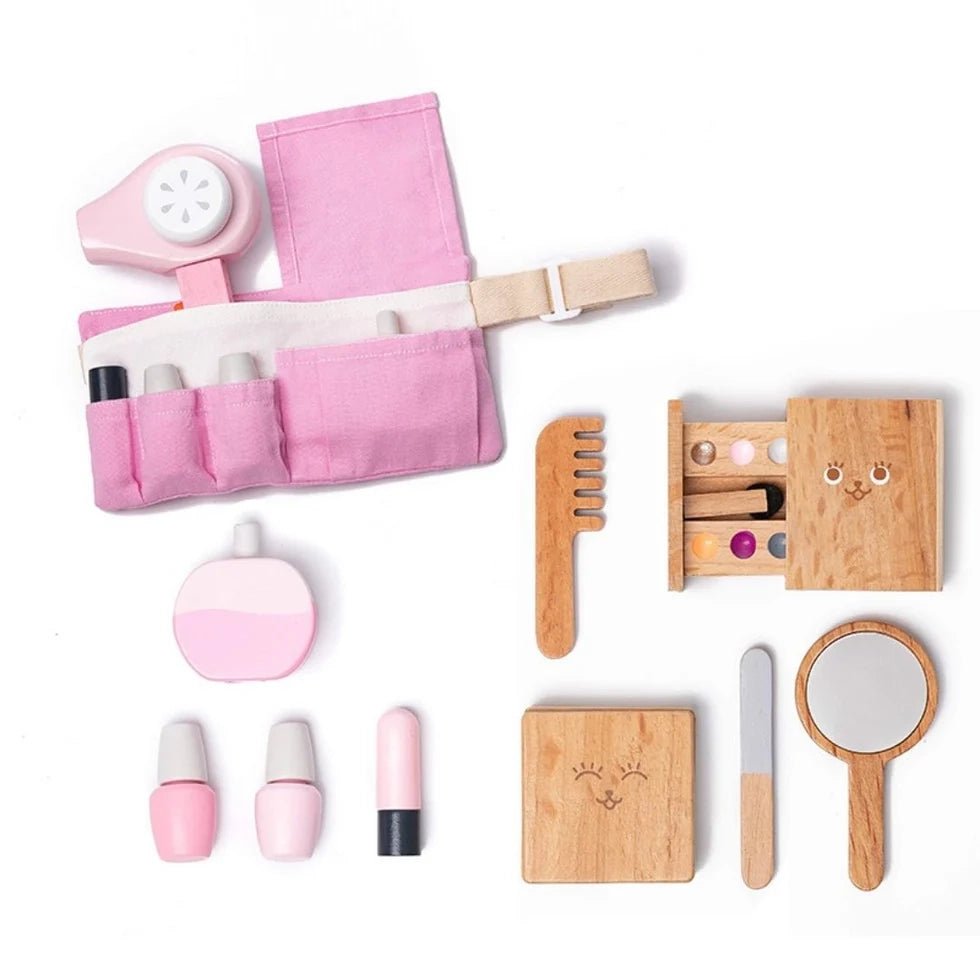 Wooden Makeup Set Toy (12 Pcs) - NESTA TOYS