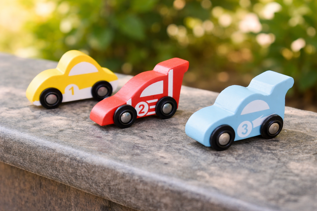 NESTA TOYS – Natural Wooden Car | Builds Fine Motor Skills And Encourages Imaginative Vehicle Play