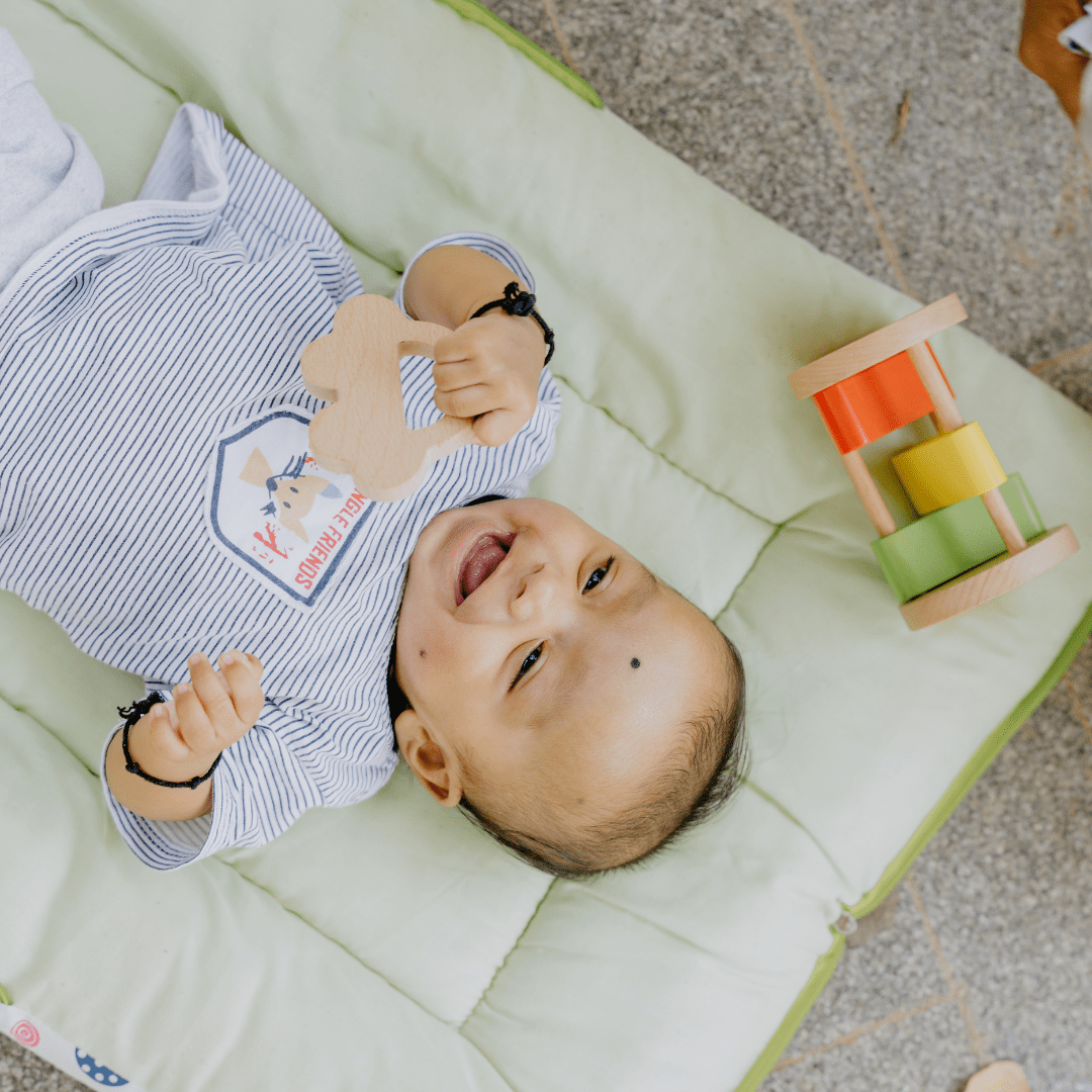 Newborn Gift Set – Skwish Rattle, Clacker Rattle & Wooden Teethers - NESTA TOYS