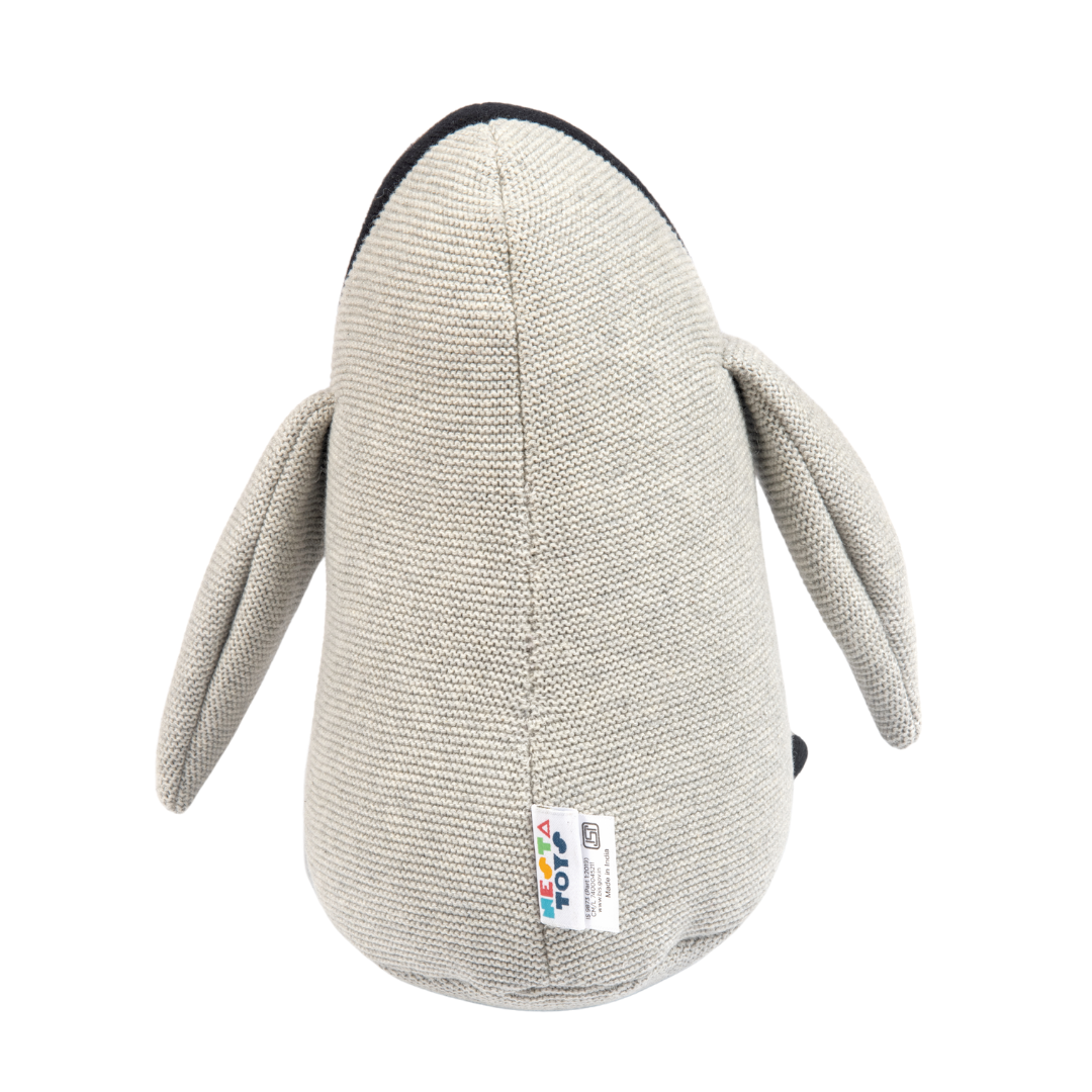 NESTA TOYS – Peppy the Penguin | Knitted Cotton Animal Plush Toy for Kids - nestatoys
