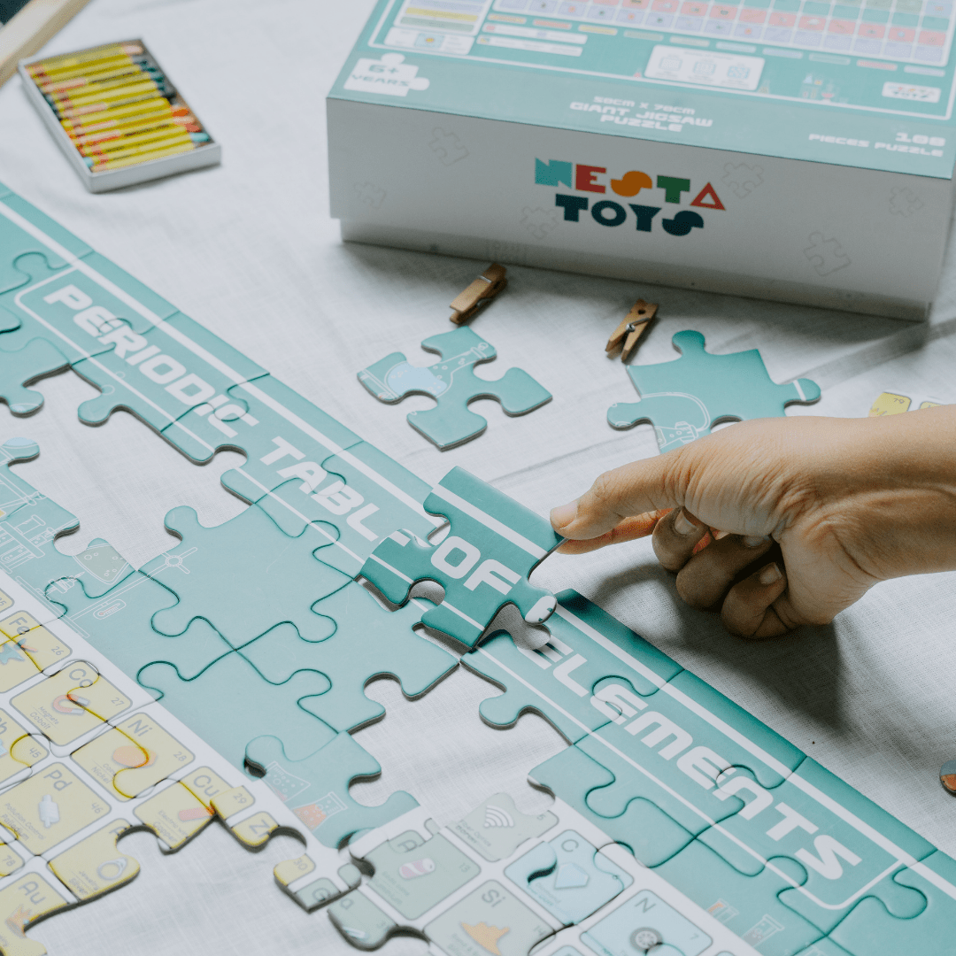 Periodic Table of Elements Jigsaw Puzzle (108 Jumbo Pieces) - NESTA TOYS