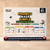 Phonics Flash Cards - Learn to Read in 20 Stages (60 cards, 490 Words)