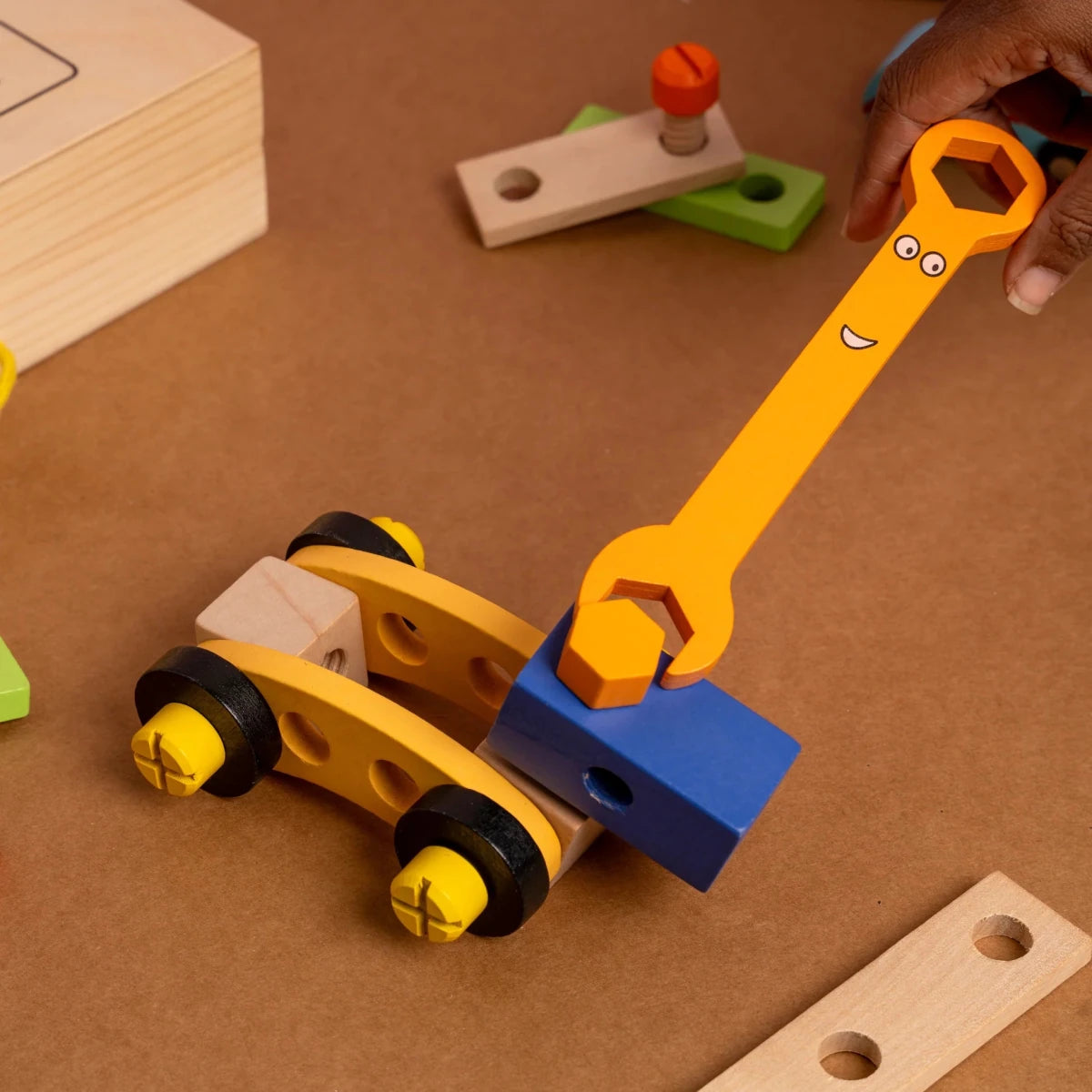 Wooden Tool Kit Toy with Tool Box (40 Pcs) - NESTA TOYS