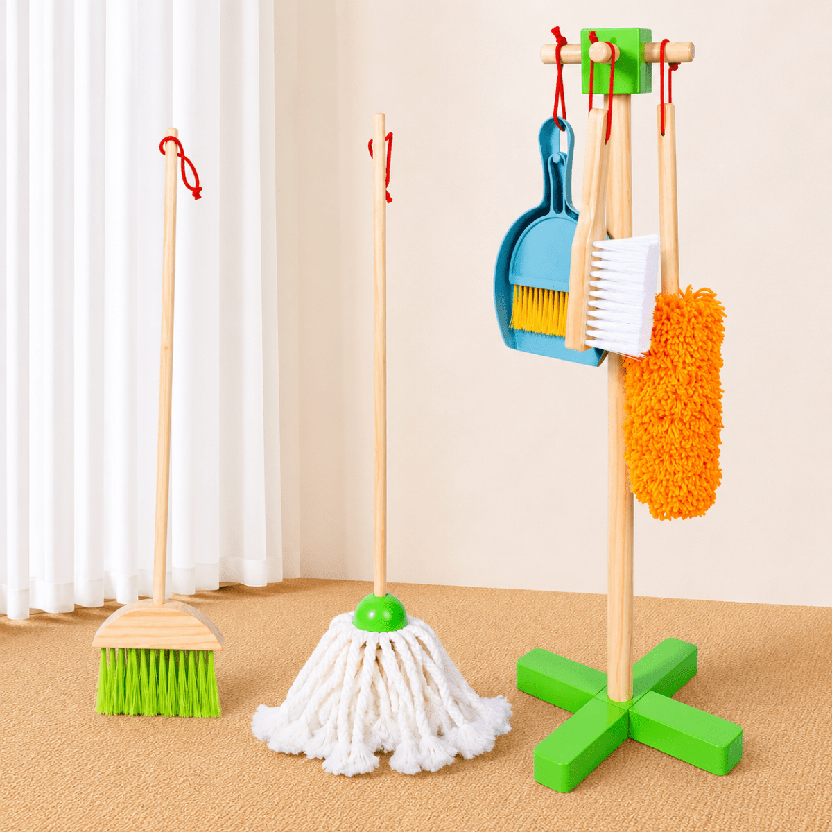 Wooden Cleaning Set Toy (7 Pcs) - NESTA TOYS