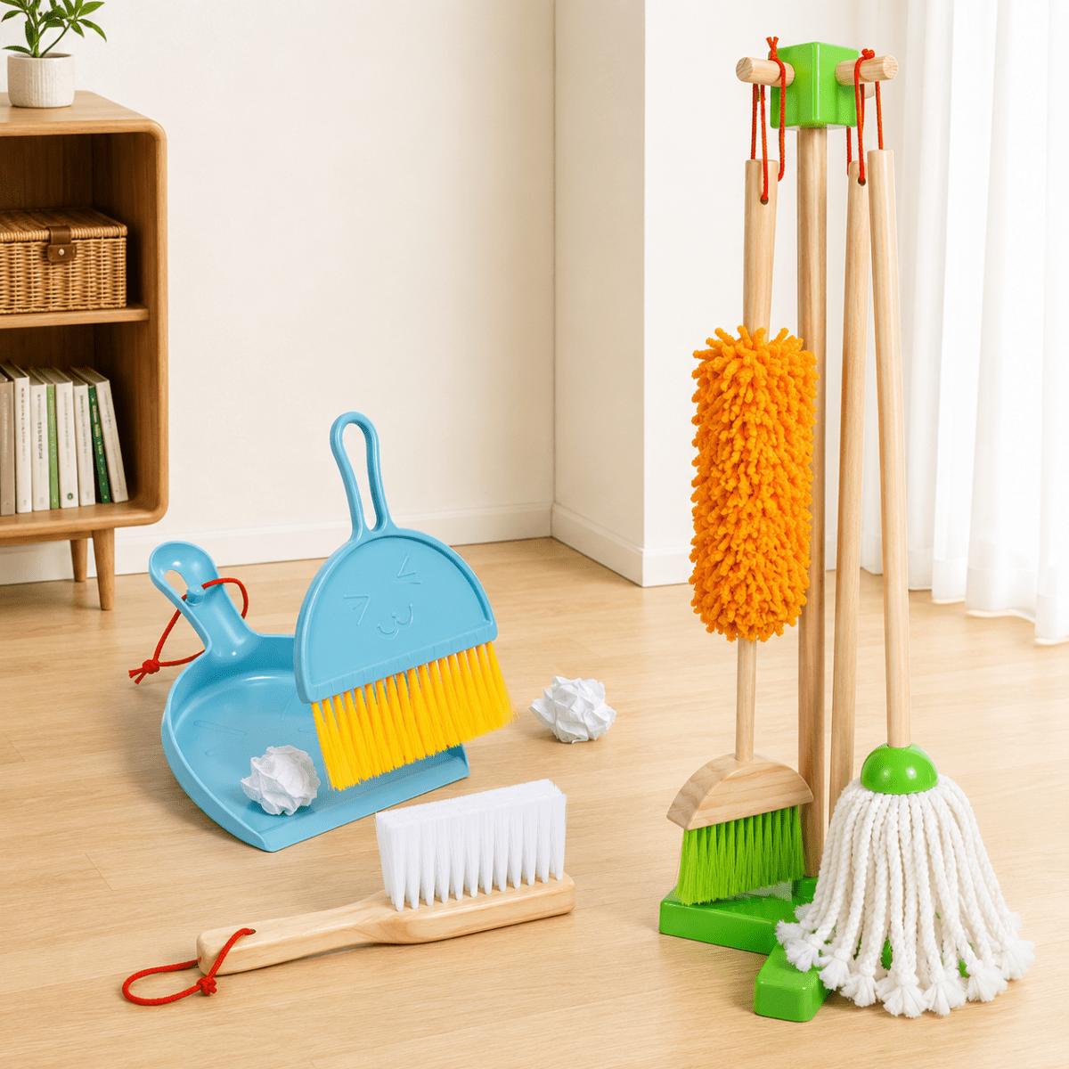 Wooden Cleaning Set Toy (7 Pcs) - NESTA TOYS