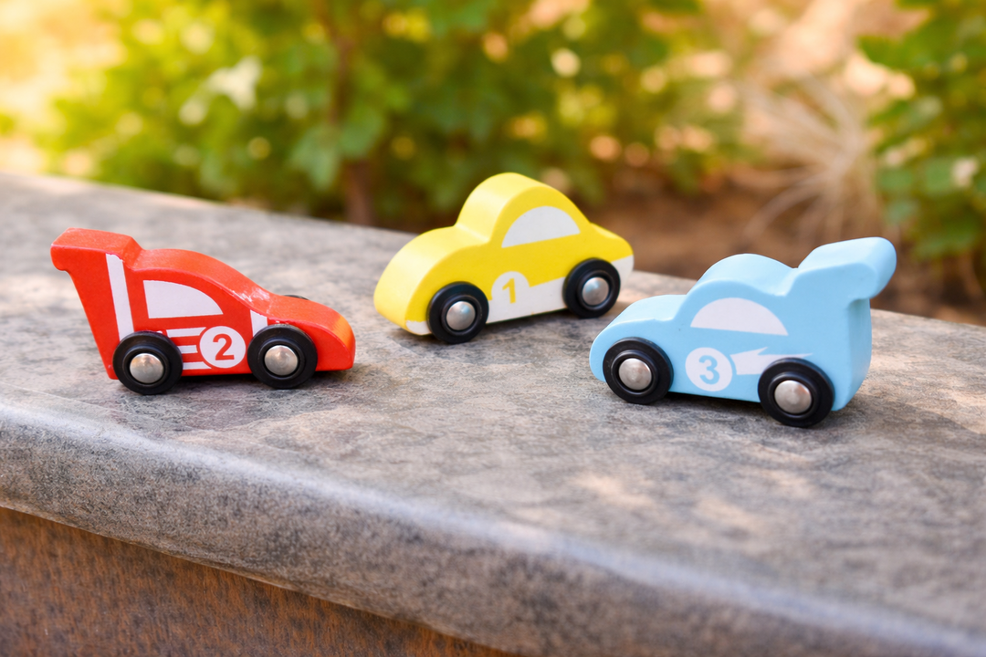 NESTA TOYS – Safe Wooden Car Toy | Builds Fine Motor Skills And Encourages Imaginative Vehicle Play