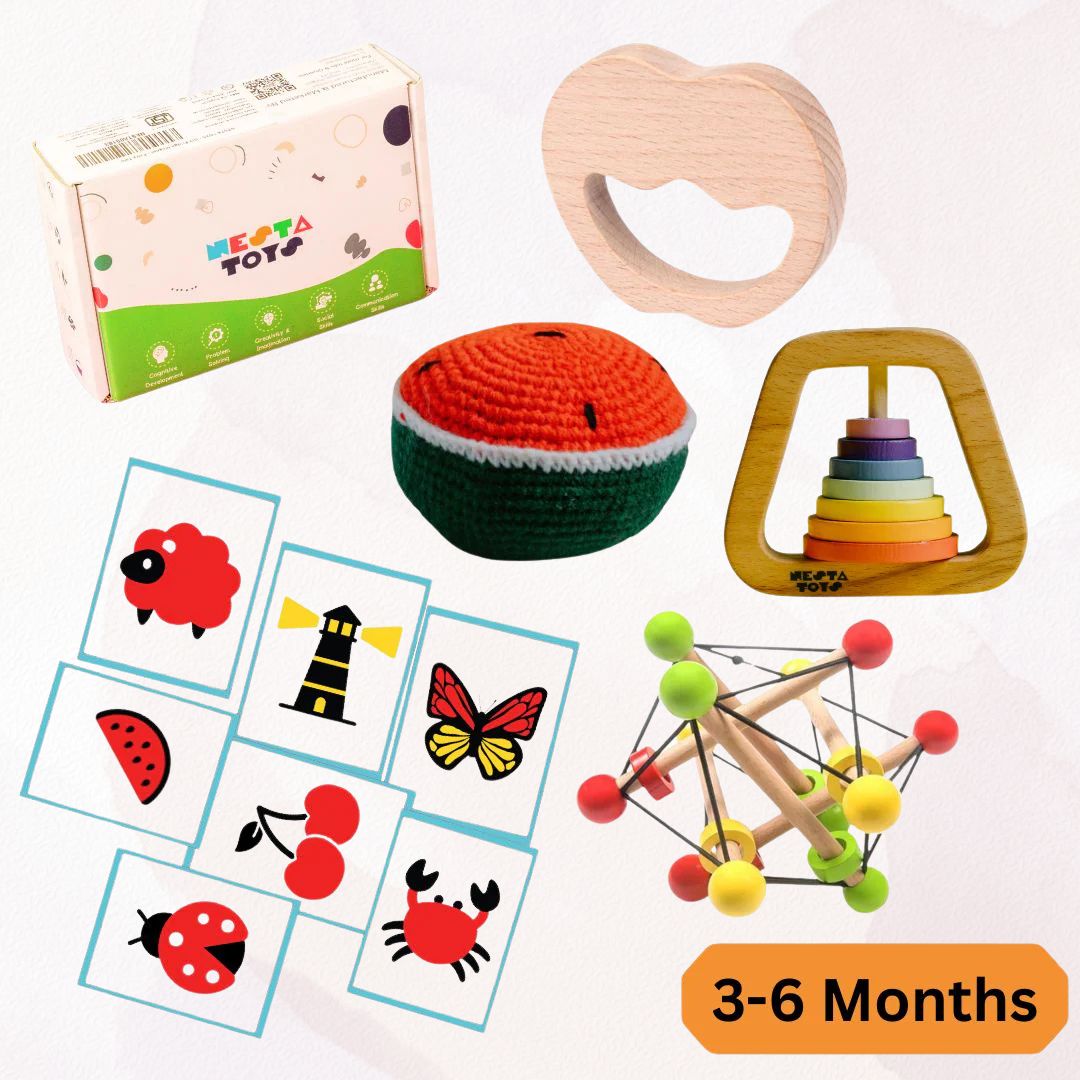 NESTA TOYS –Sensory Explorer Play Kit for 3-6 Months Babies (Level 2)