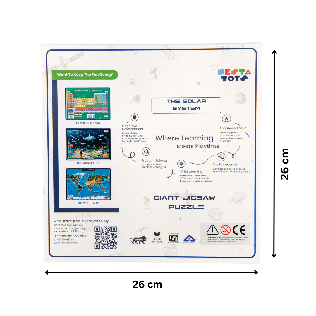 Solar System Jigsaw Puzzle (108 Jumbo Pieces) - NESTA TOYS