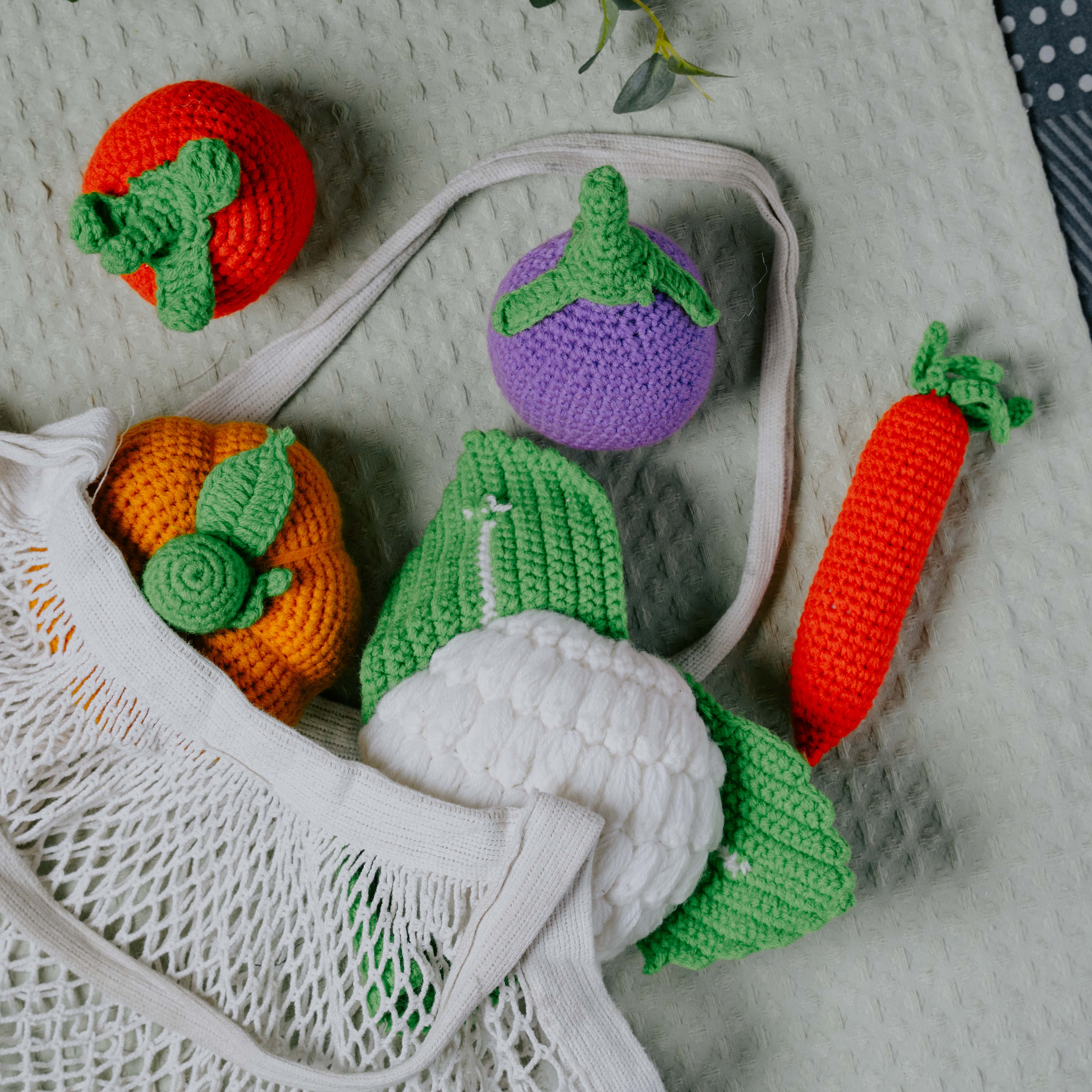 NESTA TOYS –Crochet Vegetable Toys | Play Food for Kids - nestatoys