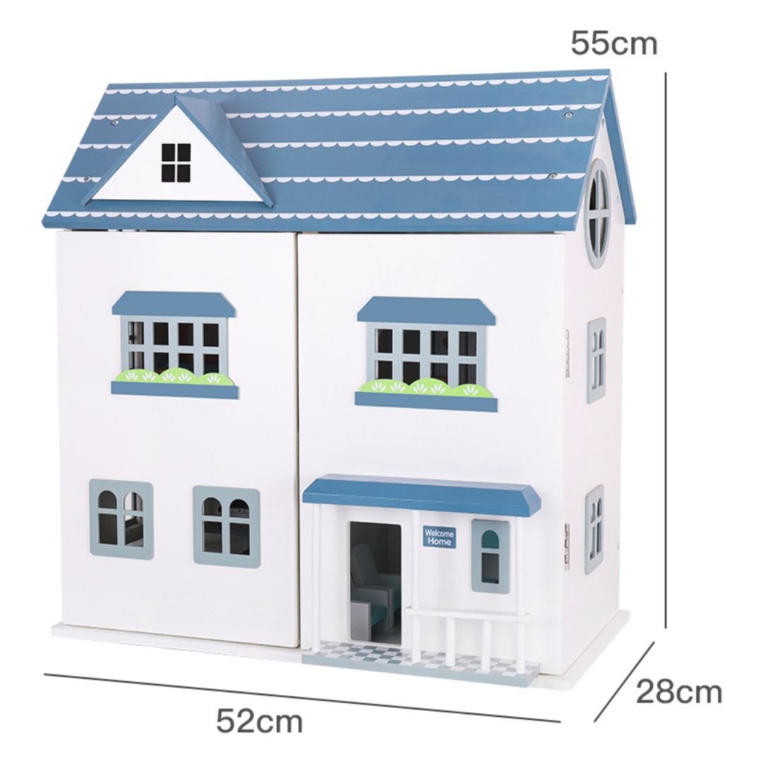 Wooden Dollhouse Toy - NESTA TOYS