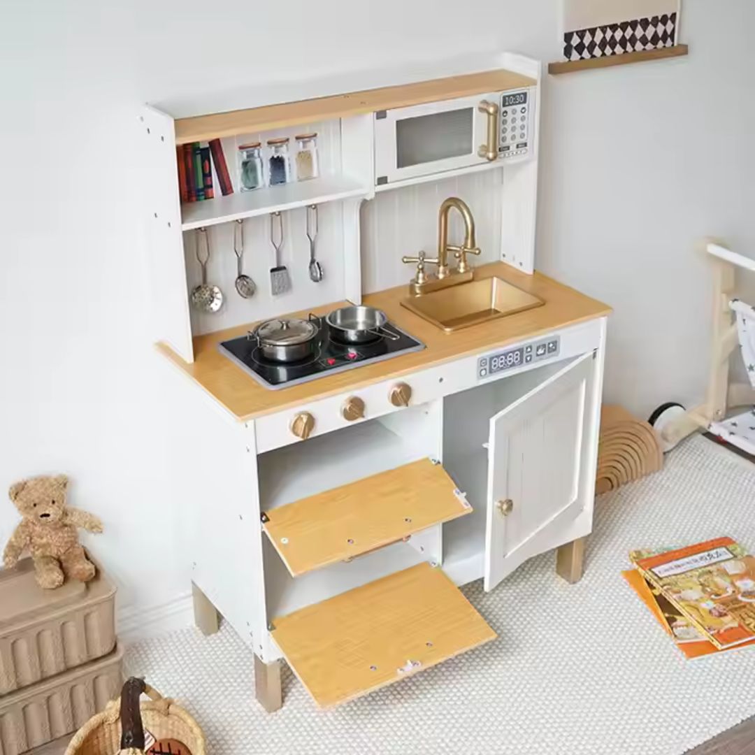 Wooden Kitchen Toy Set - NESTA TOYS