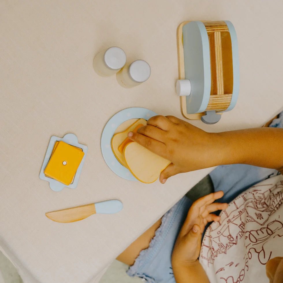 Wooden Bread Pop-up Toaster Toy | Kitchen Set | NESTA TOYS 