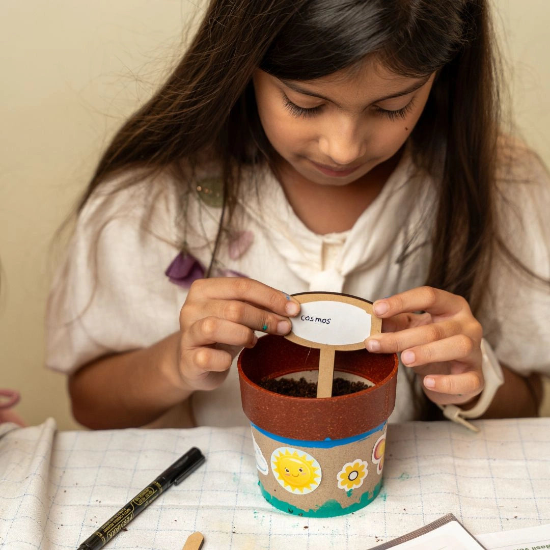 NESTA TOYS Gardening Kit - Flower & Herb Growing STEM Kit