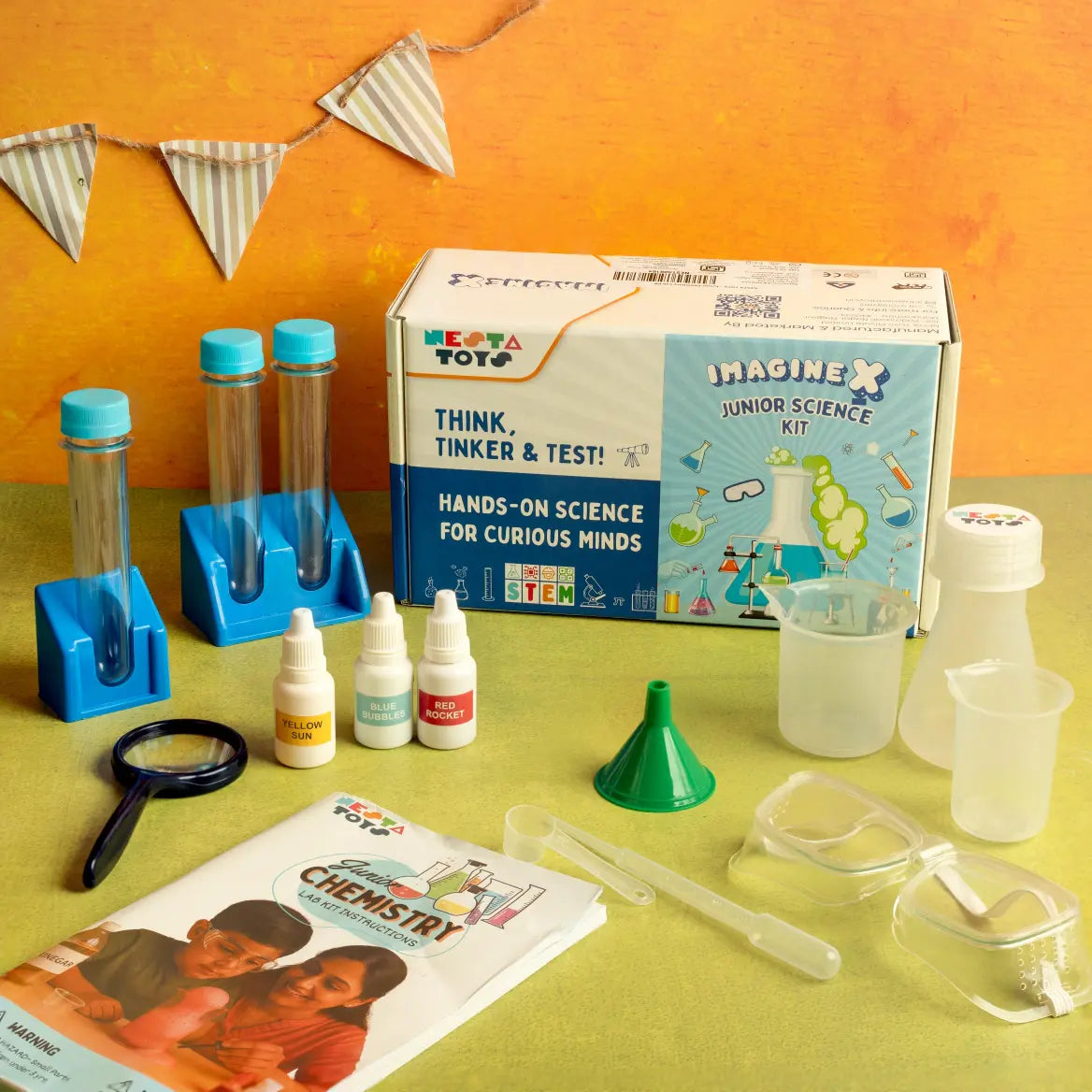 NESTA TOYS Junior Chemistry Lab Kit - Safe & Fun Science Experiments for Kids