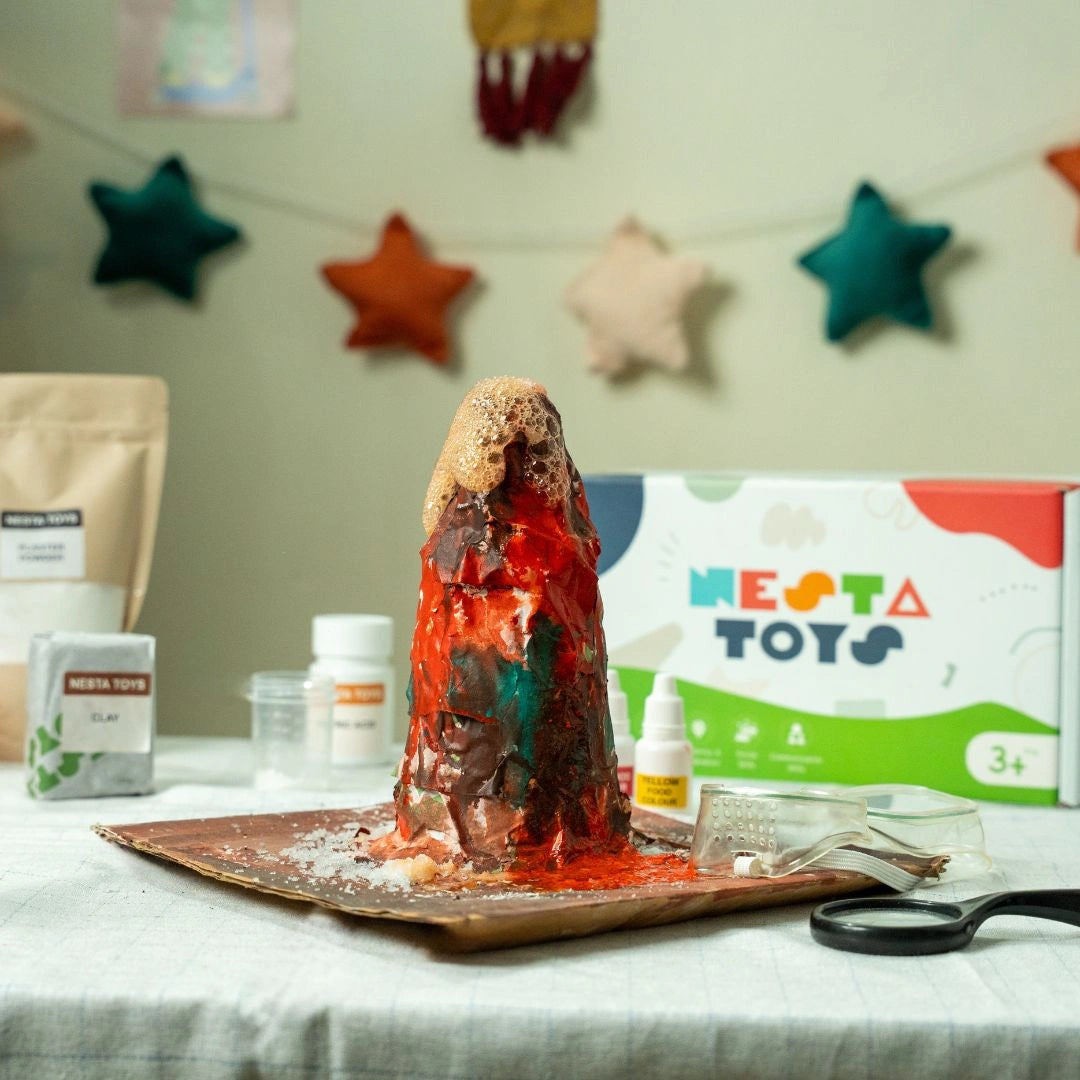 NESTA TOYS Volcano Kit – Hands-On Earth Science STEM Kit