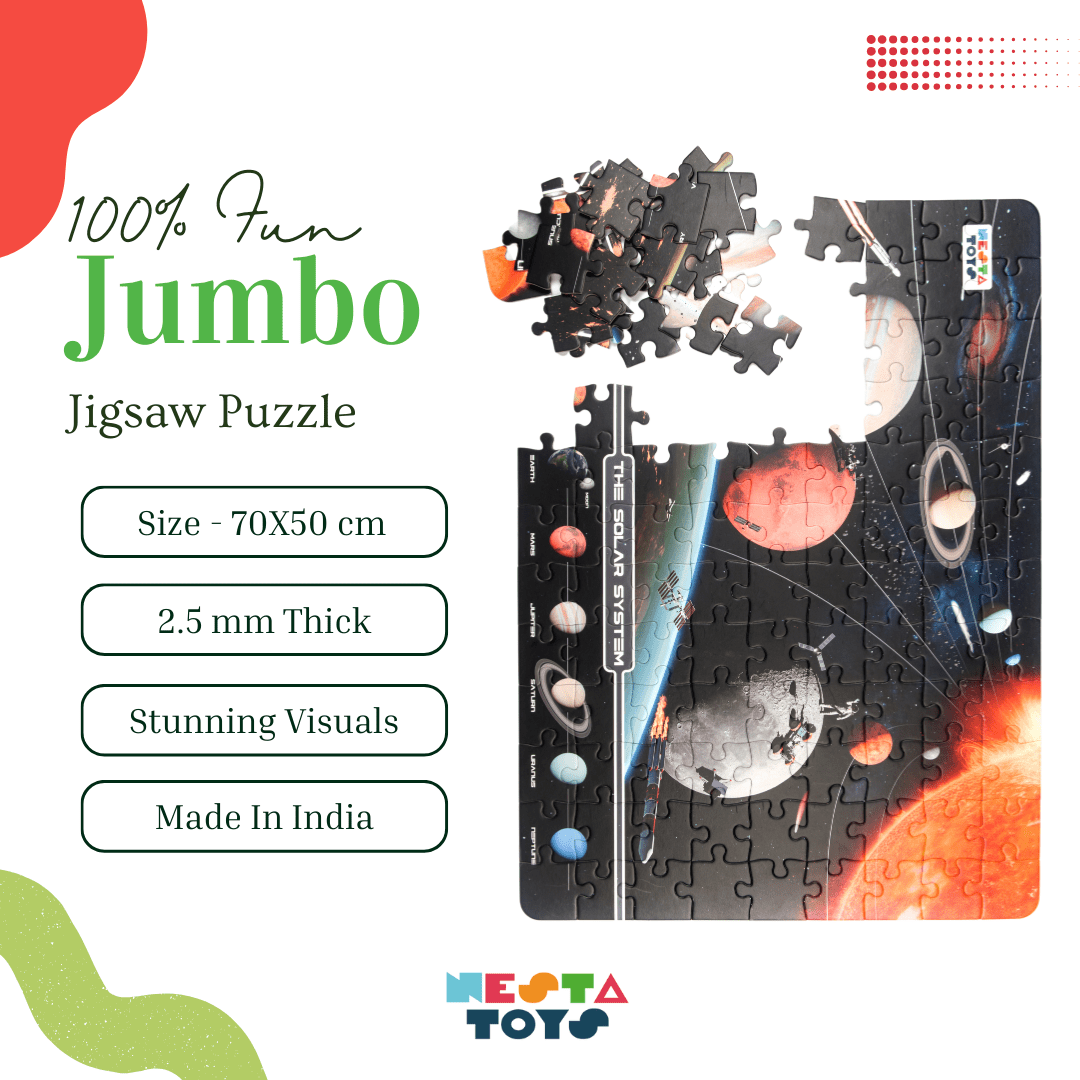 Solar System Jigsaw Puzzle (108 Jumbo Pieces) - NESTA TOYS