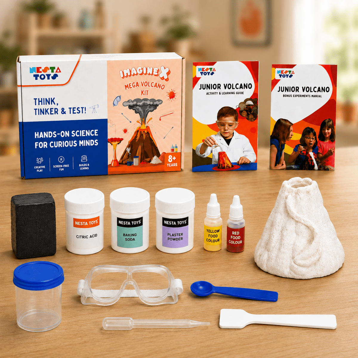Volcano Kit – Hands-On Earth Science STEM Kit - NESTA TOYS