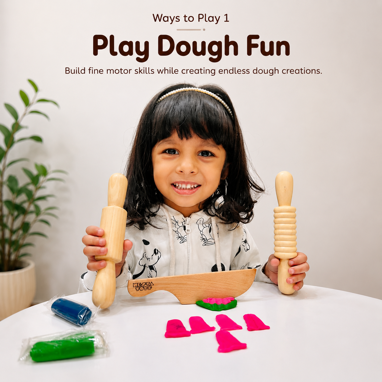 Play Dough Tool set | Rolling Pins & Knife